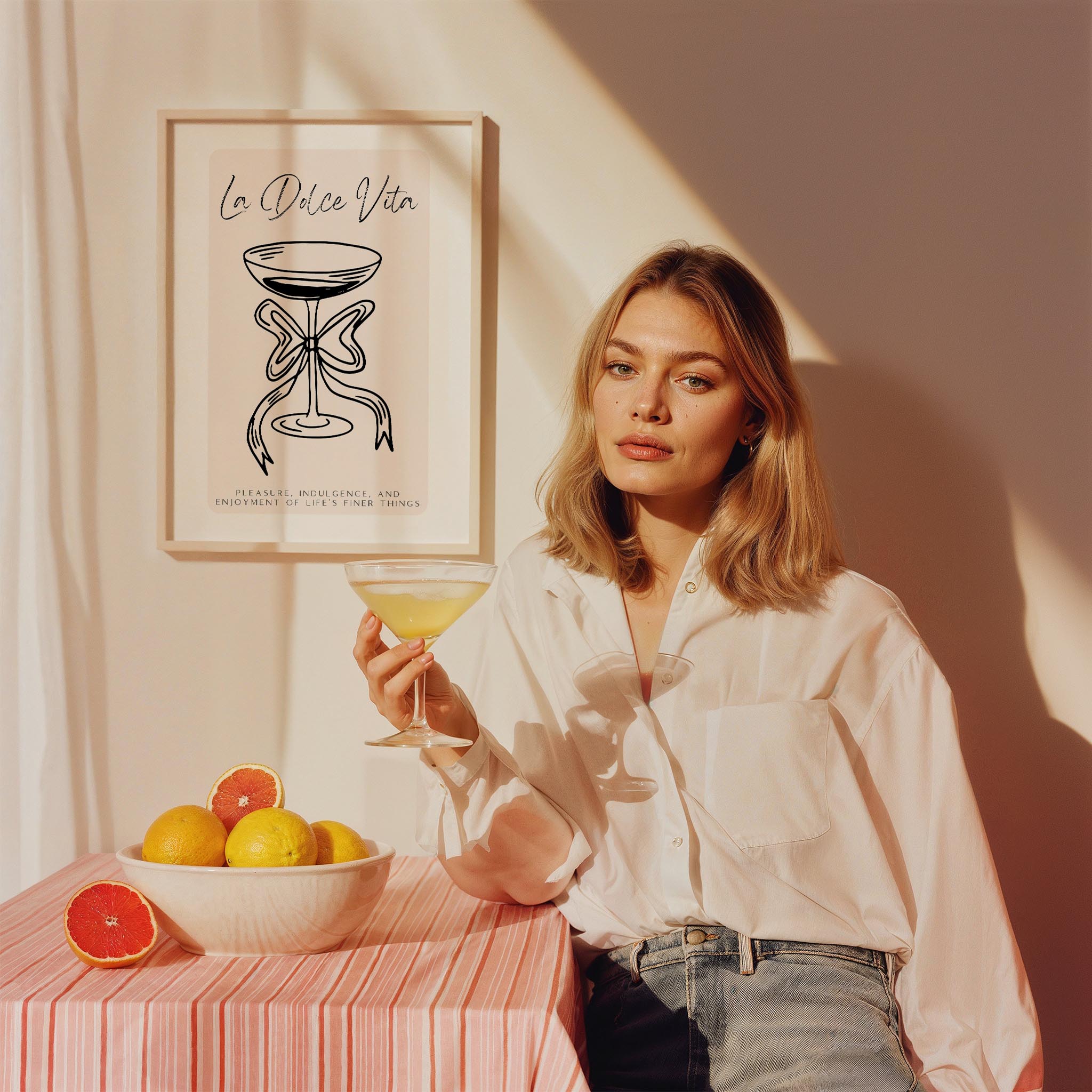 La Dolce Vita Akdeniz İtalya Koleksiyonu Mutfak Duvar Tablosu IV