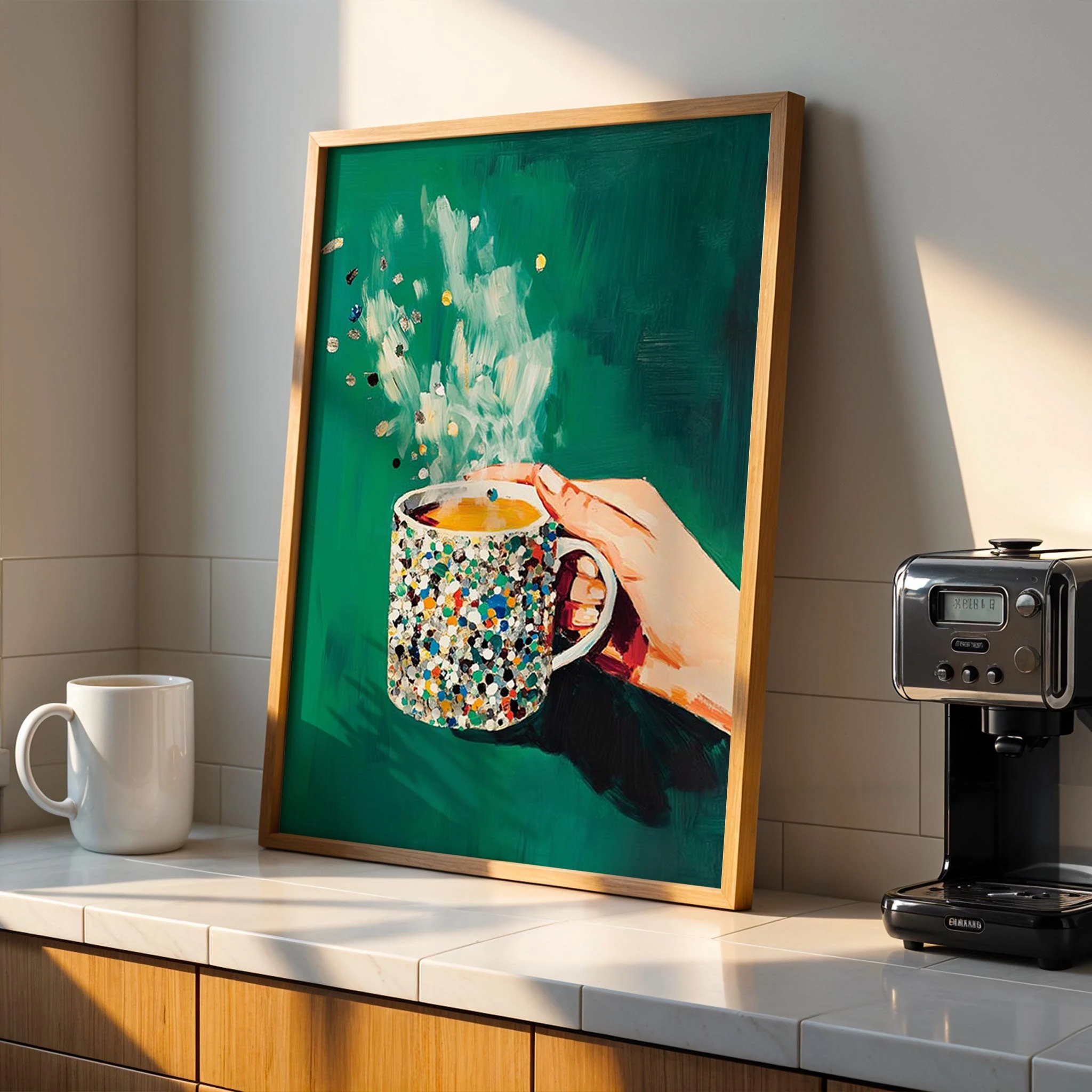 Kahve Fincanı V - Mozaik Zümrüt