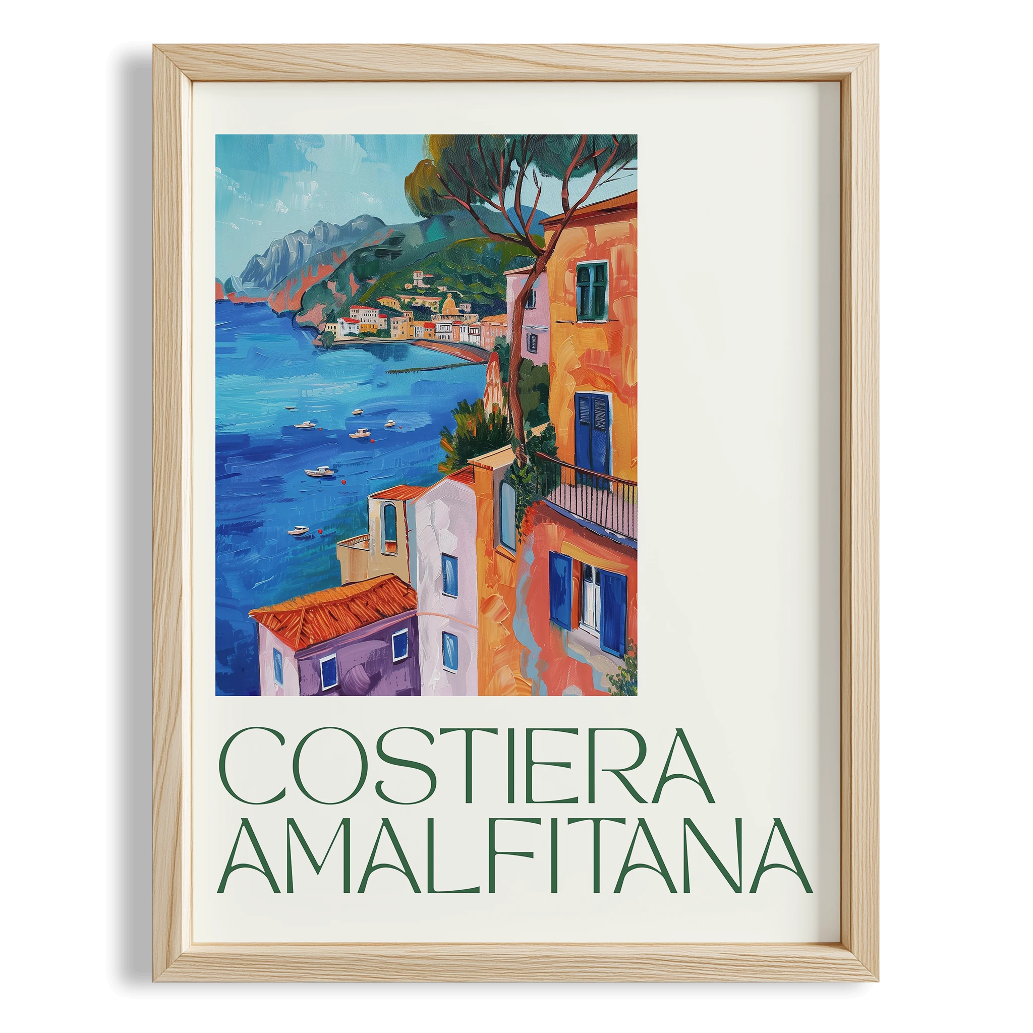 Costiera Amalfitana Manzara Mutfak Duvar Tablosu