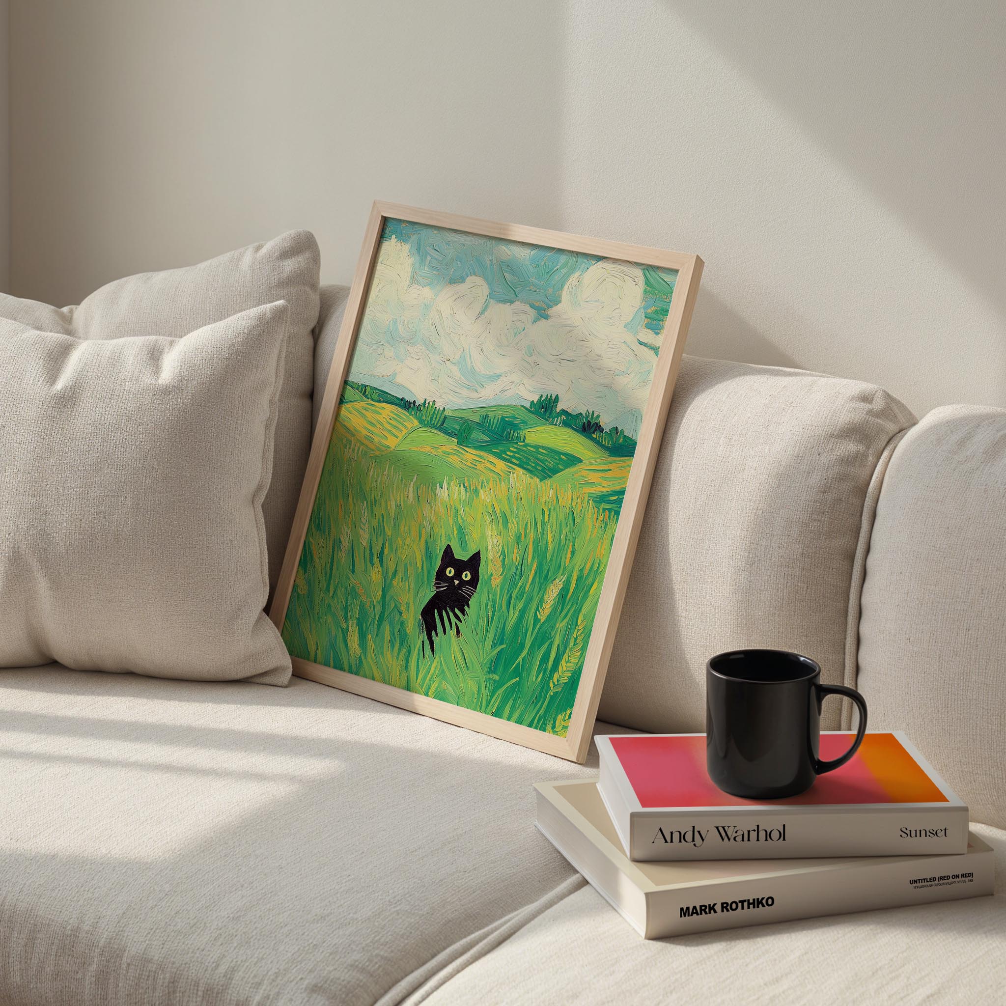 Kedi Portre XVII - Doğada Kara Kedi