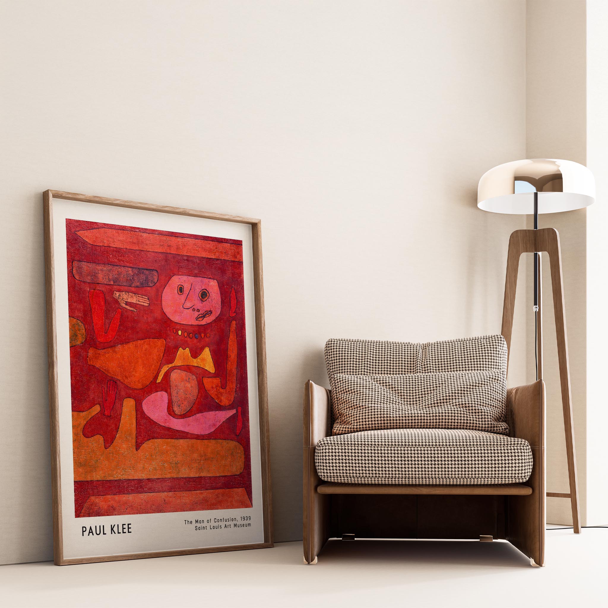 Paul Klee Kafa Karışıklığı Adamı 1939 Suluboya I Duvar Tablosu