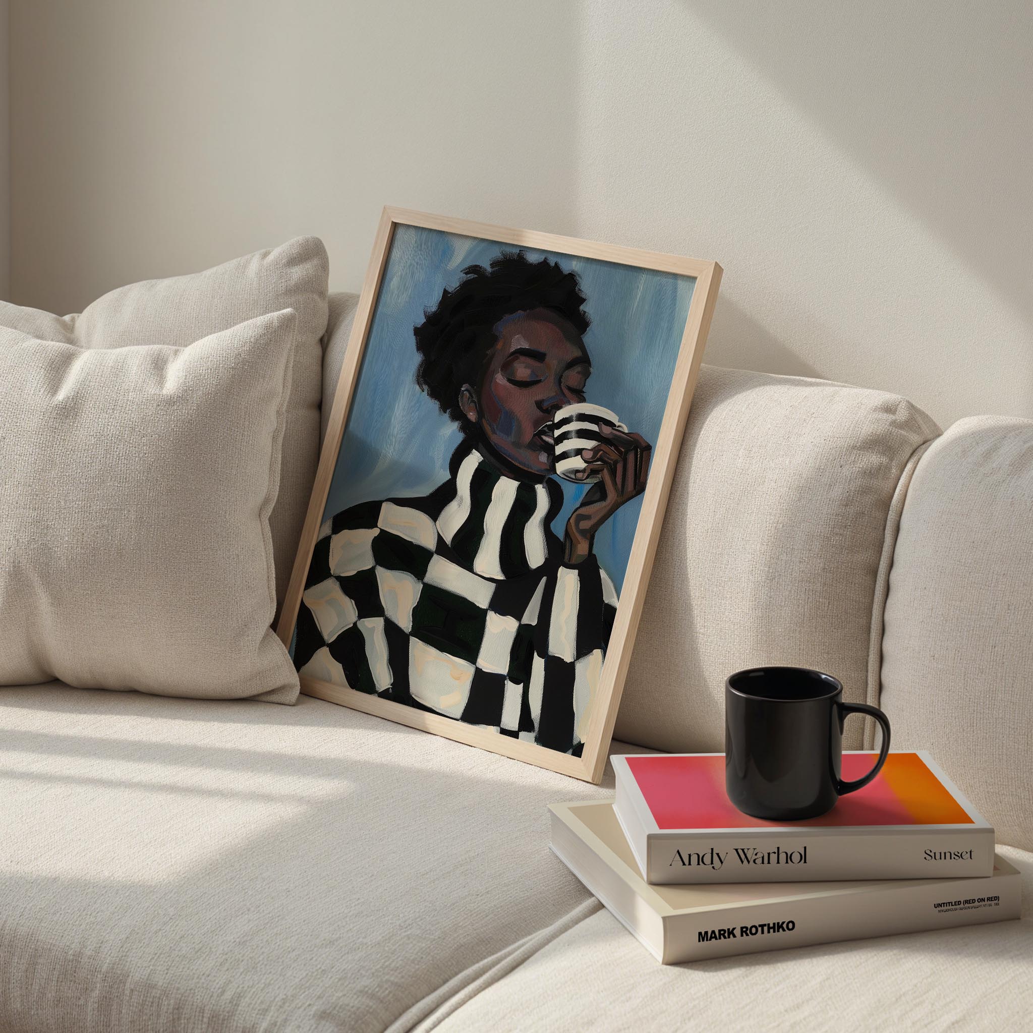 Kadın Portre XXXI - Geometrik Afro