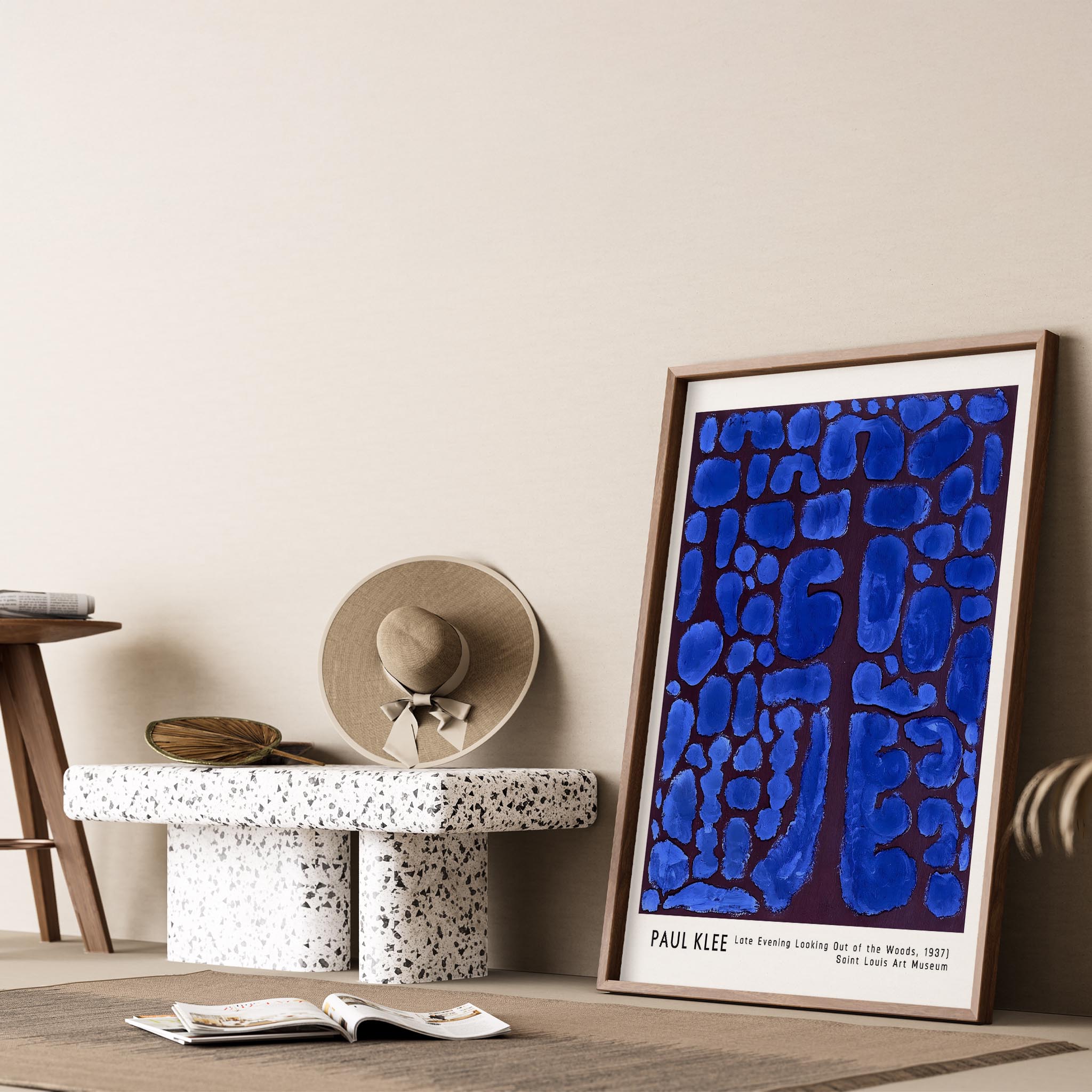 Paul Klee Ormandan Geç Akşam Bakışı 1937 Suluboya I Duvar Tablosu