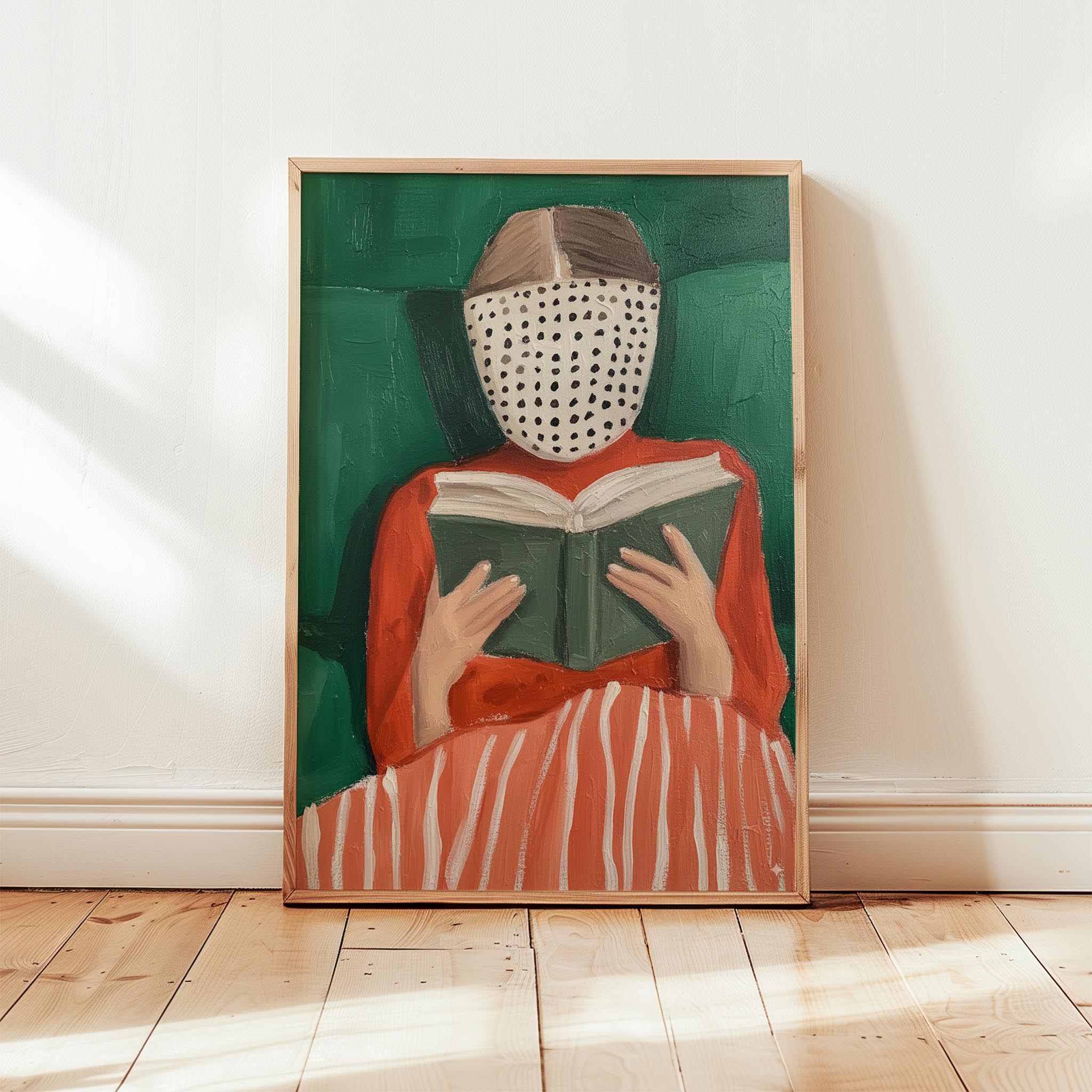 Kadın Portre XXVIII - Kitap Okuyan Zümrüt