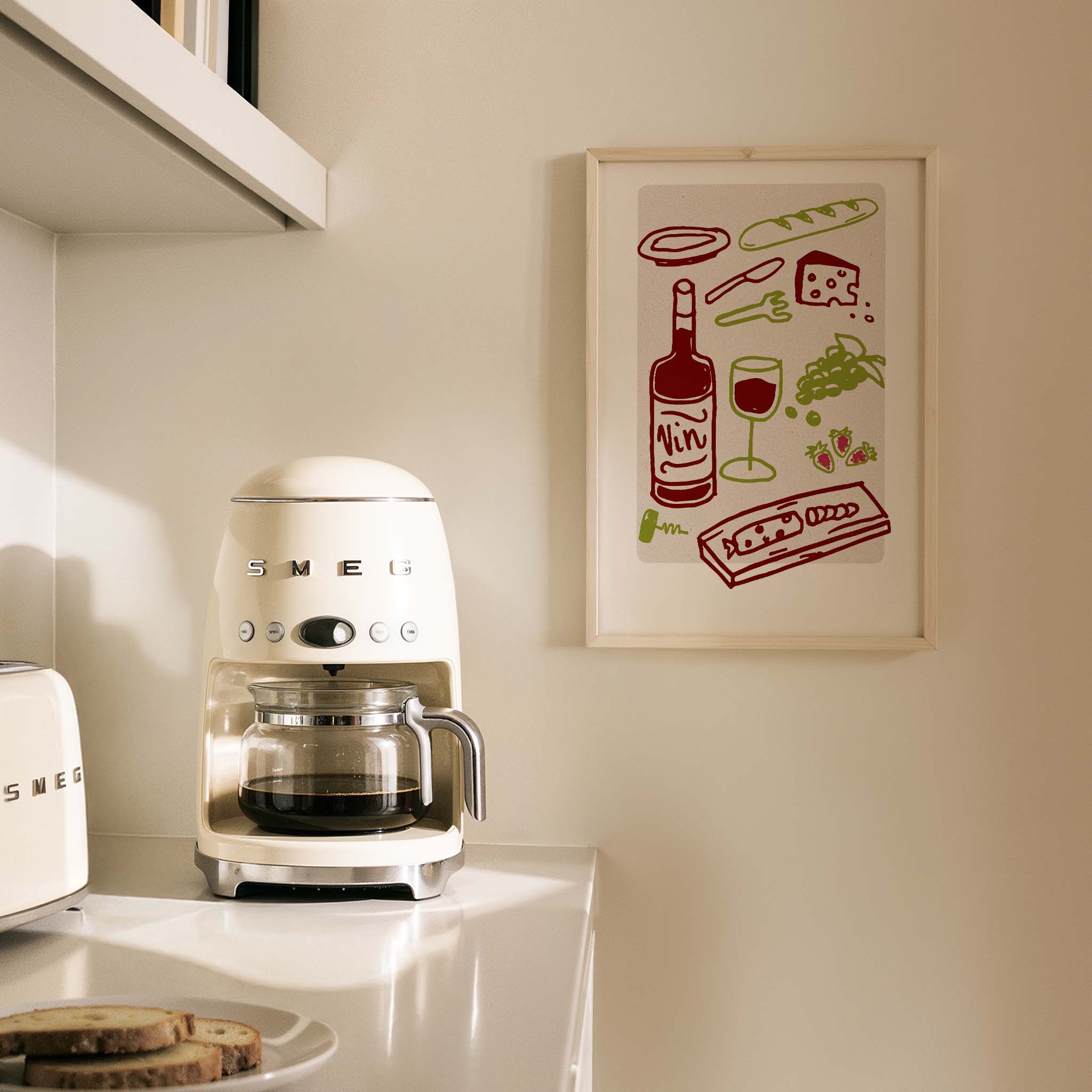 İtalyan Aperitifleri Akdeniz İtalya Koleksiyonu Mutfak Duvar Tablosu