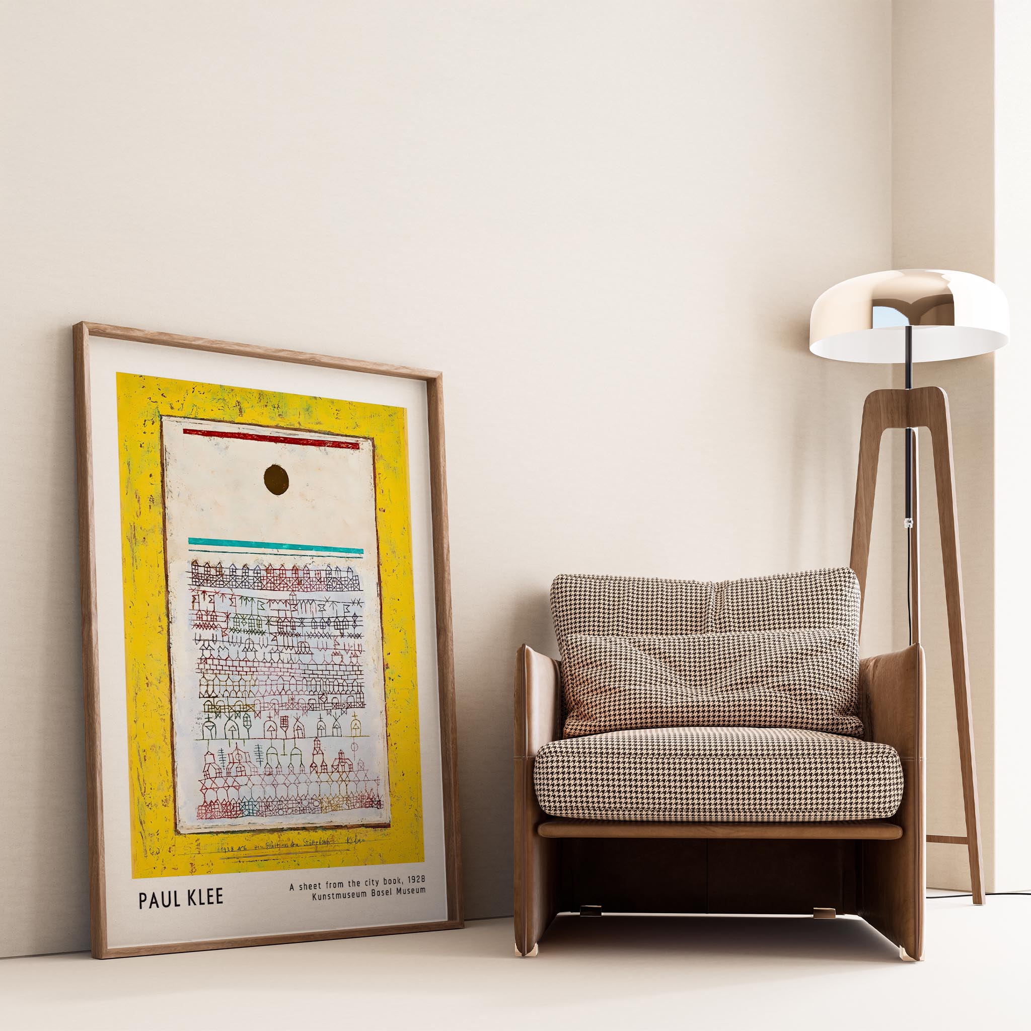 Paul Klee Şehir Kitabından Bir Yaprak 1928 Suluboya I Duvar Tablosu