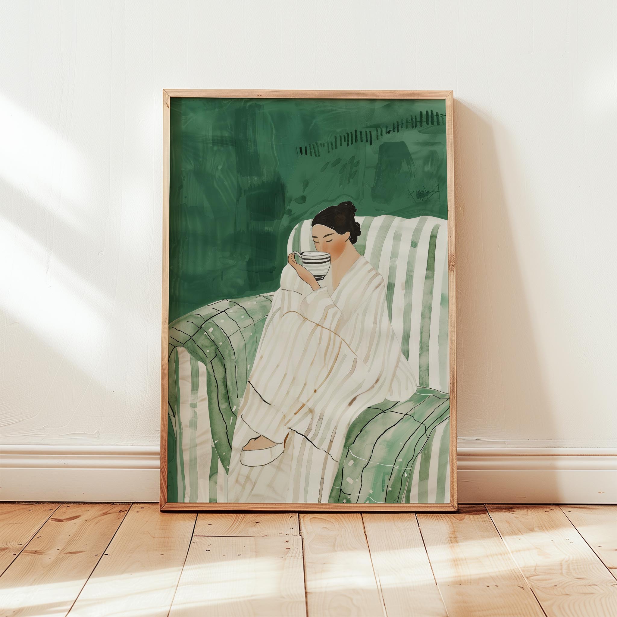 Kadın Portre XIV - Kahve Keyfi