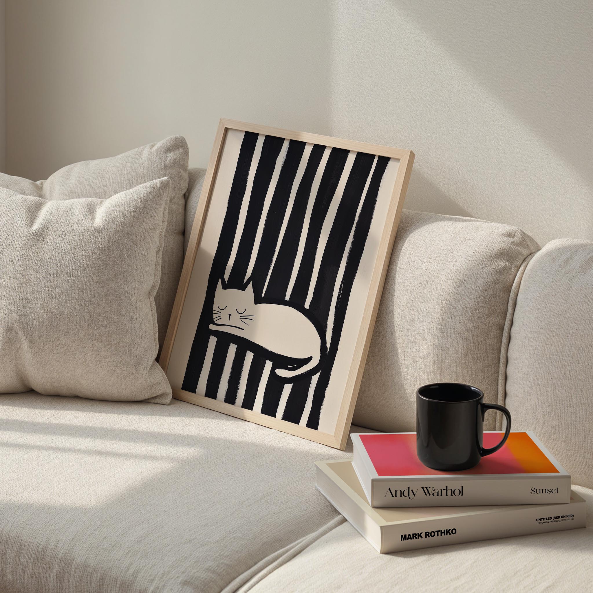 Kedi Portre XVIII - Siyah Çizgili Kedi