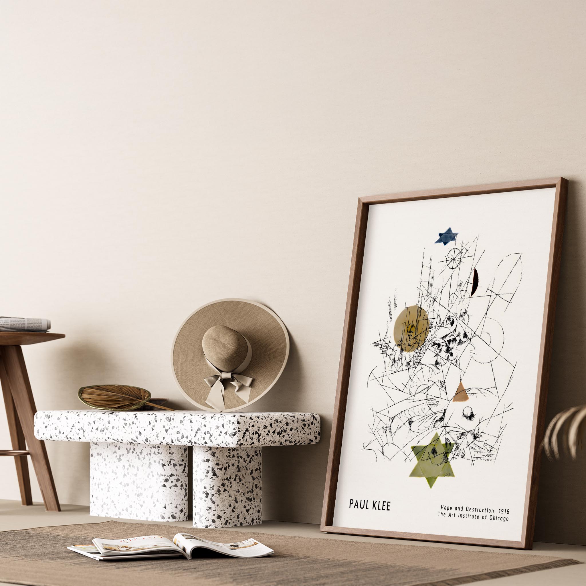 Paul Klee Umut ve Yıkım 1916 Suluboya I Duvar Tablosu