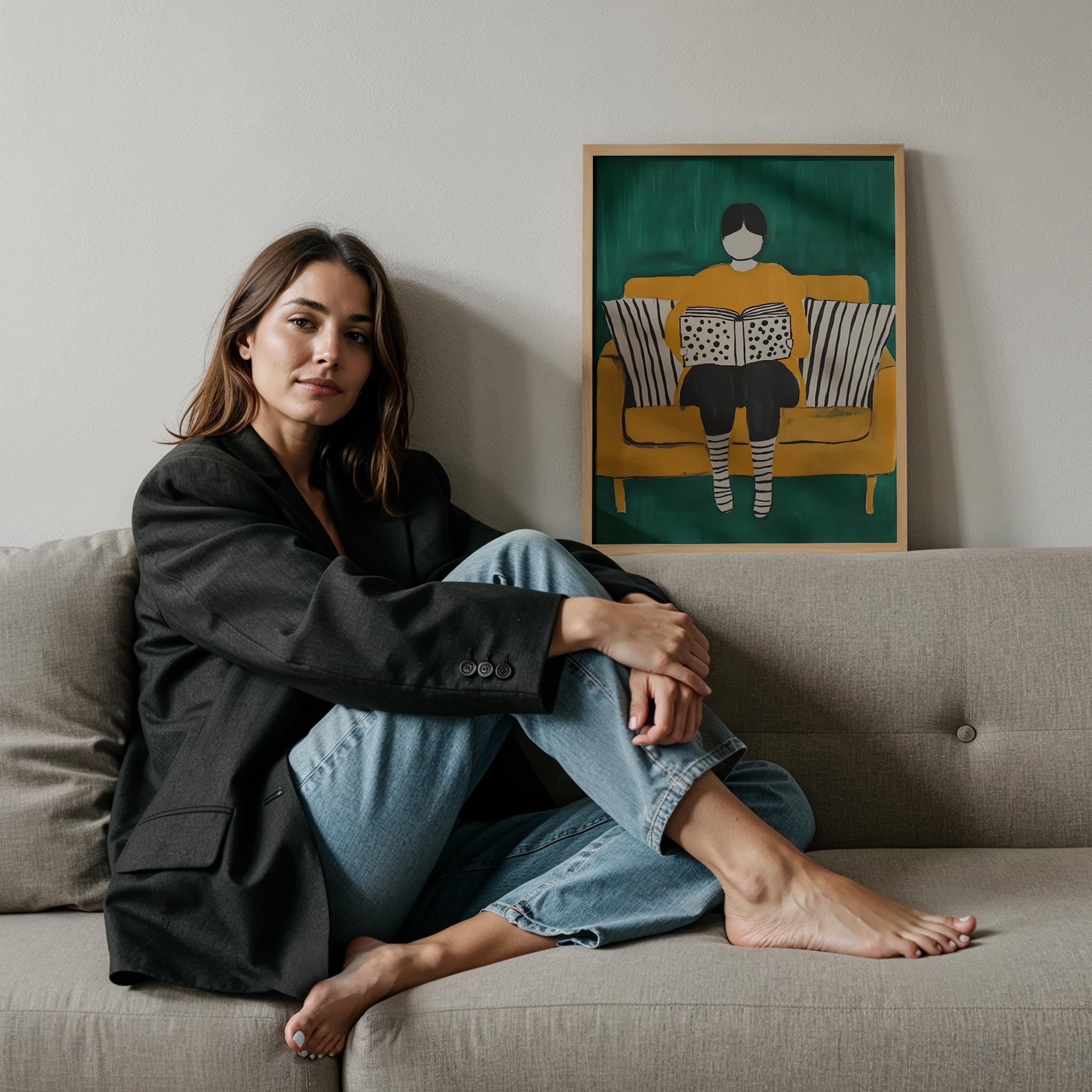 Okuma Saati III - Sarı Kanepede