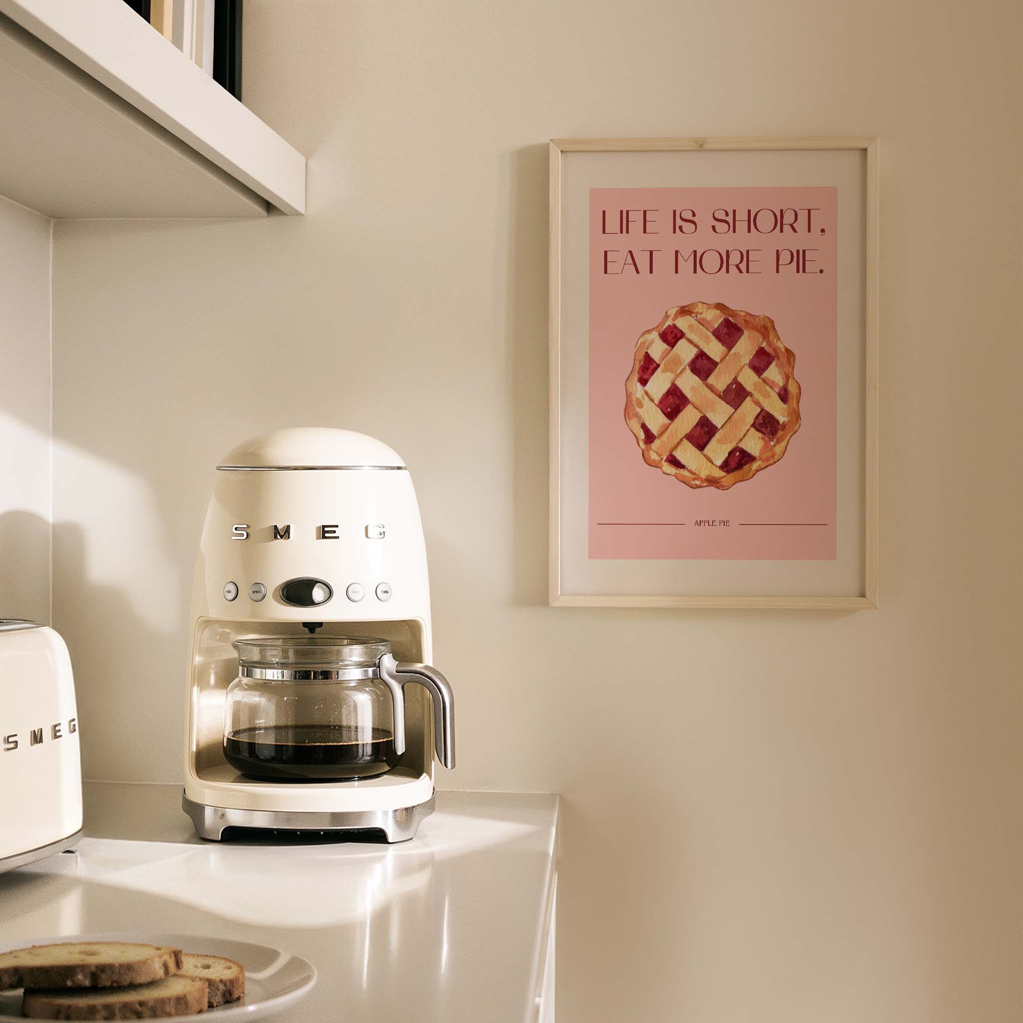 Elmalı Turta Tatlılar Mutfak Duvar Tablosu