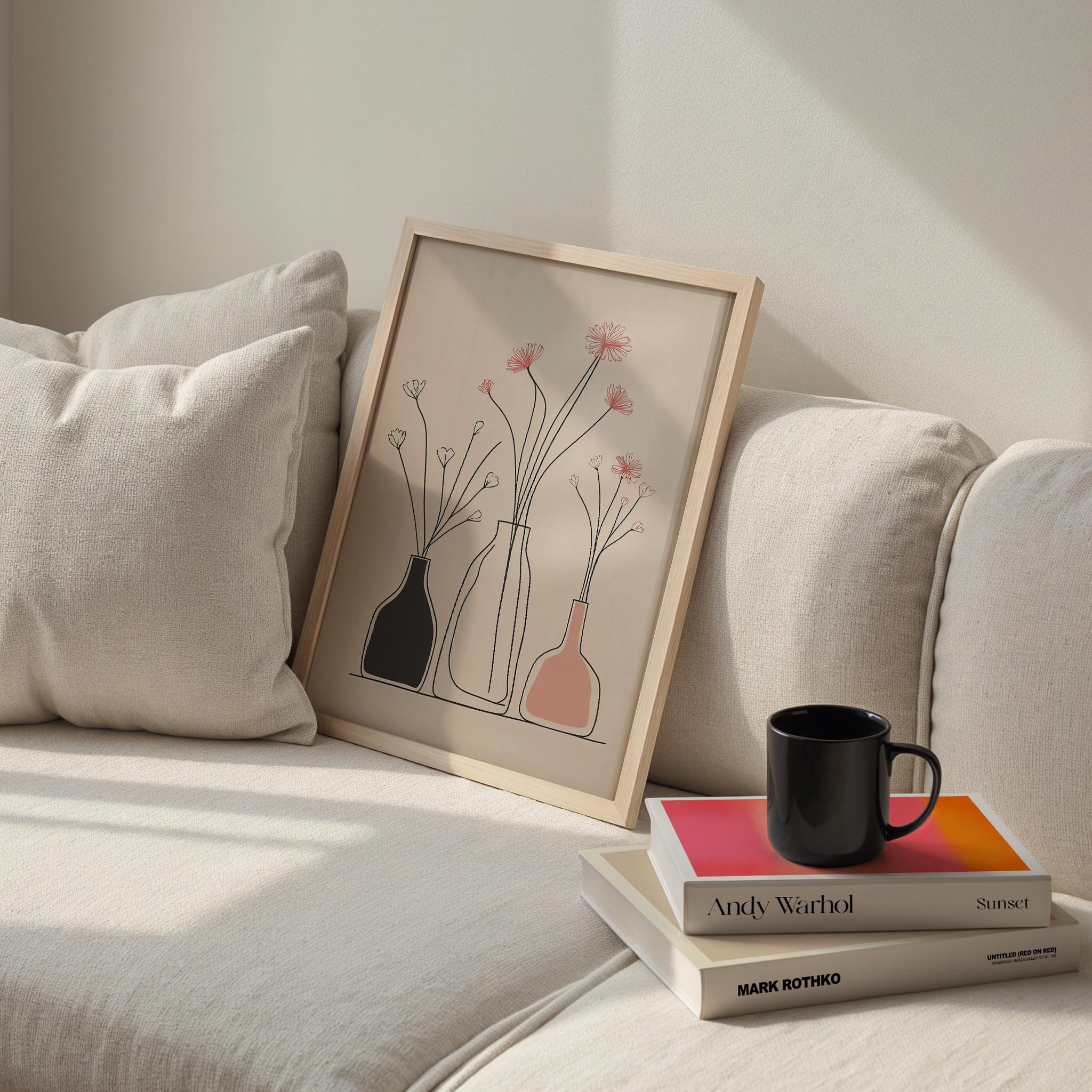 Vazo ve Çiçekler VIII - Minimalist İncelik