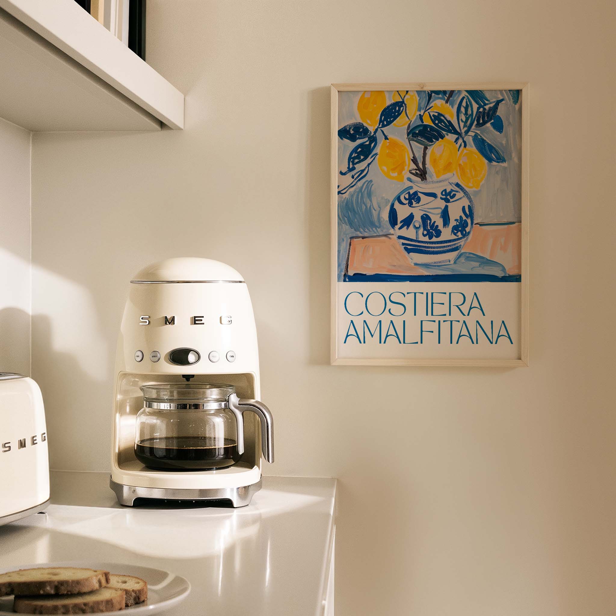 Costiera Amalfitana Vazoda Limon Mutfak Duvar Tablosu