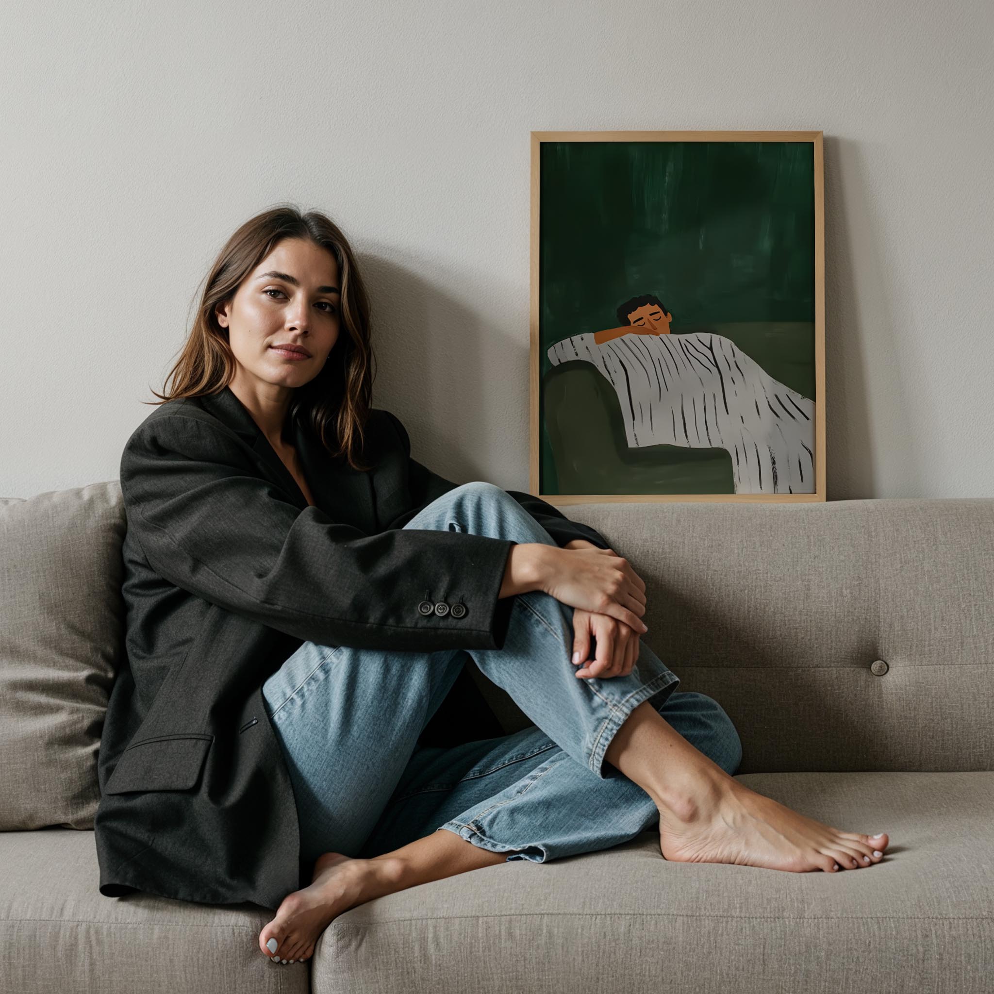 Dinlenme XXXIII - Yeşil Koltuk