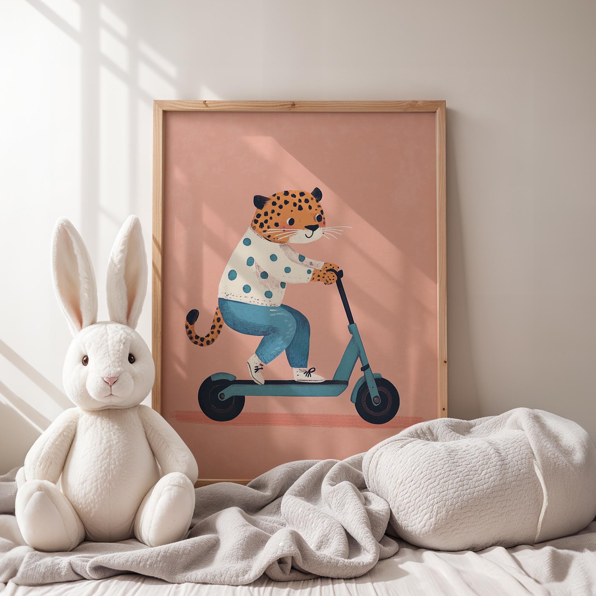 Scooter'lu Kaplan - Pembe Fon