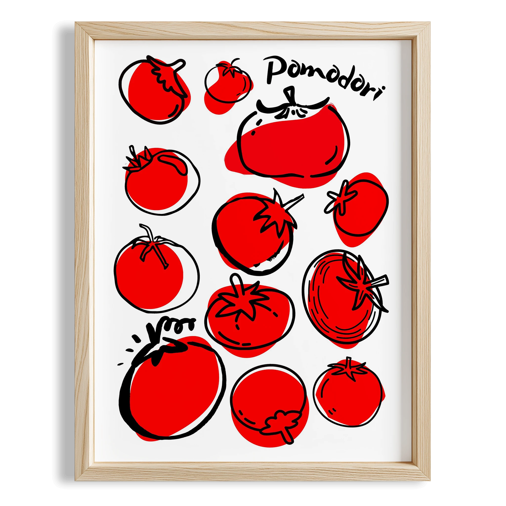 Pomodoro Domates II Mutfak Duvar Tablosu