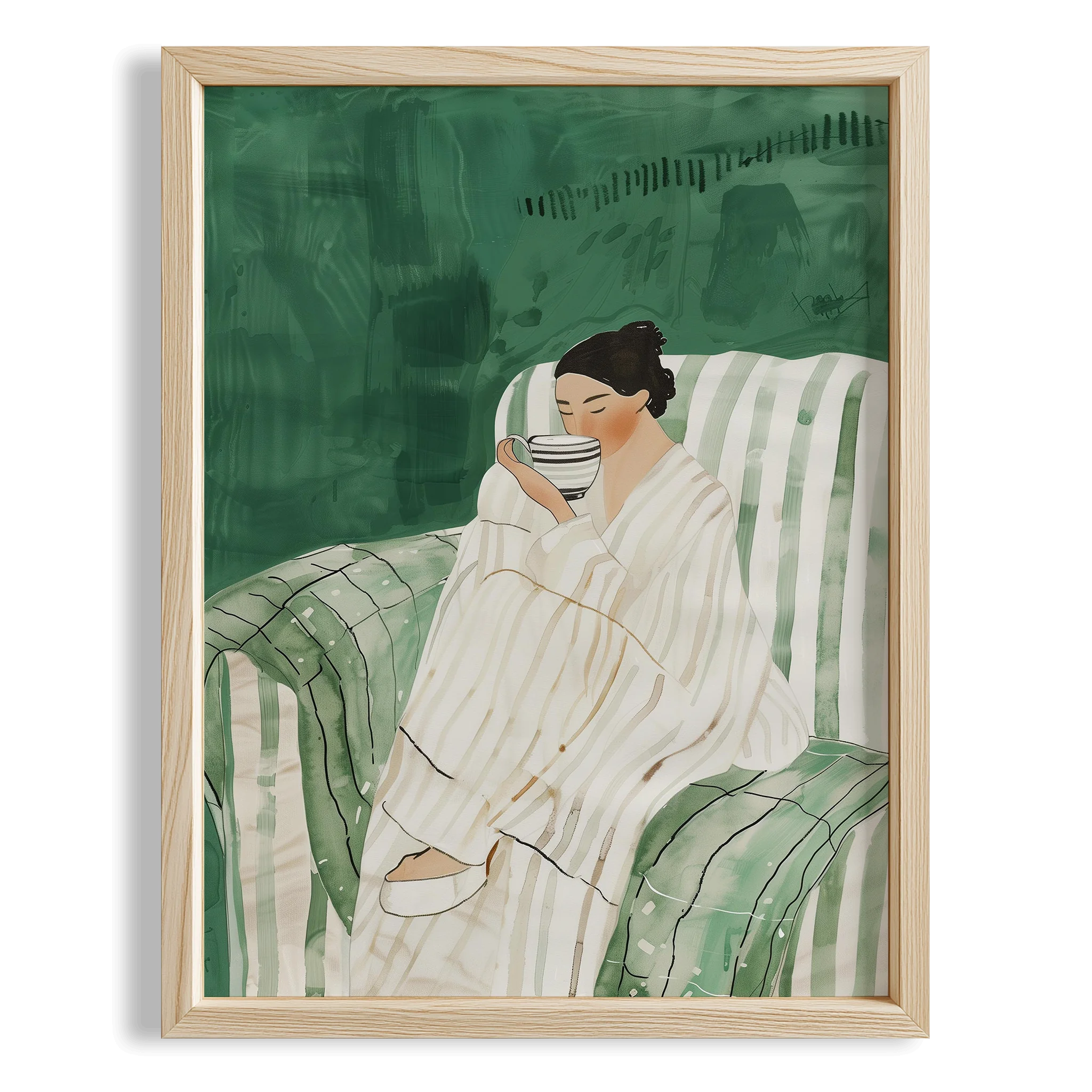 Kadın Portre XIV - Kahve Keyfi