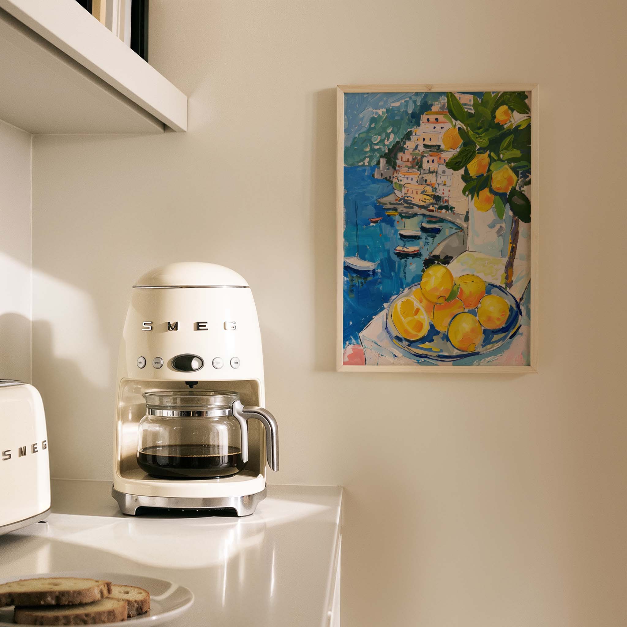 Masada Limonlar Amalfi Sahili Limoncello İtalya Koleksiyonu Mutfak Duvar Tablosu