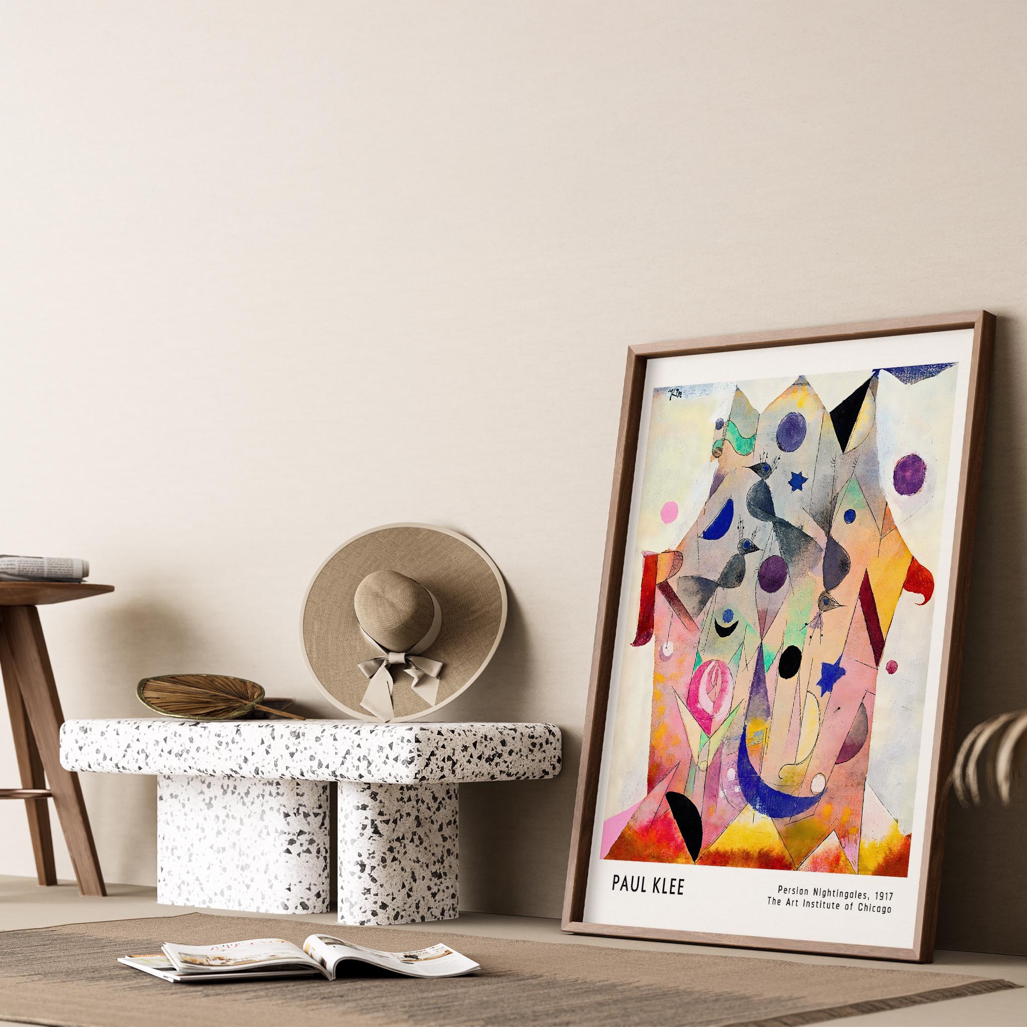 Paul Klee Fars Bülbülleri 1917 Suluboya I Duvar Tablosu