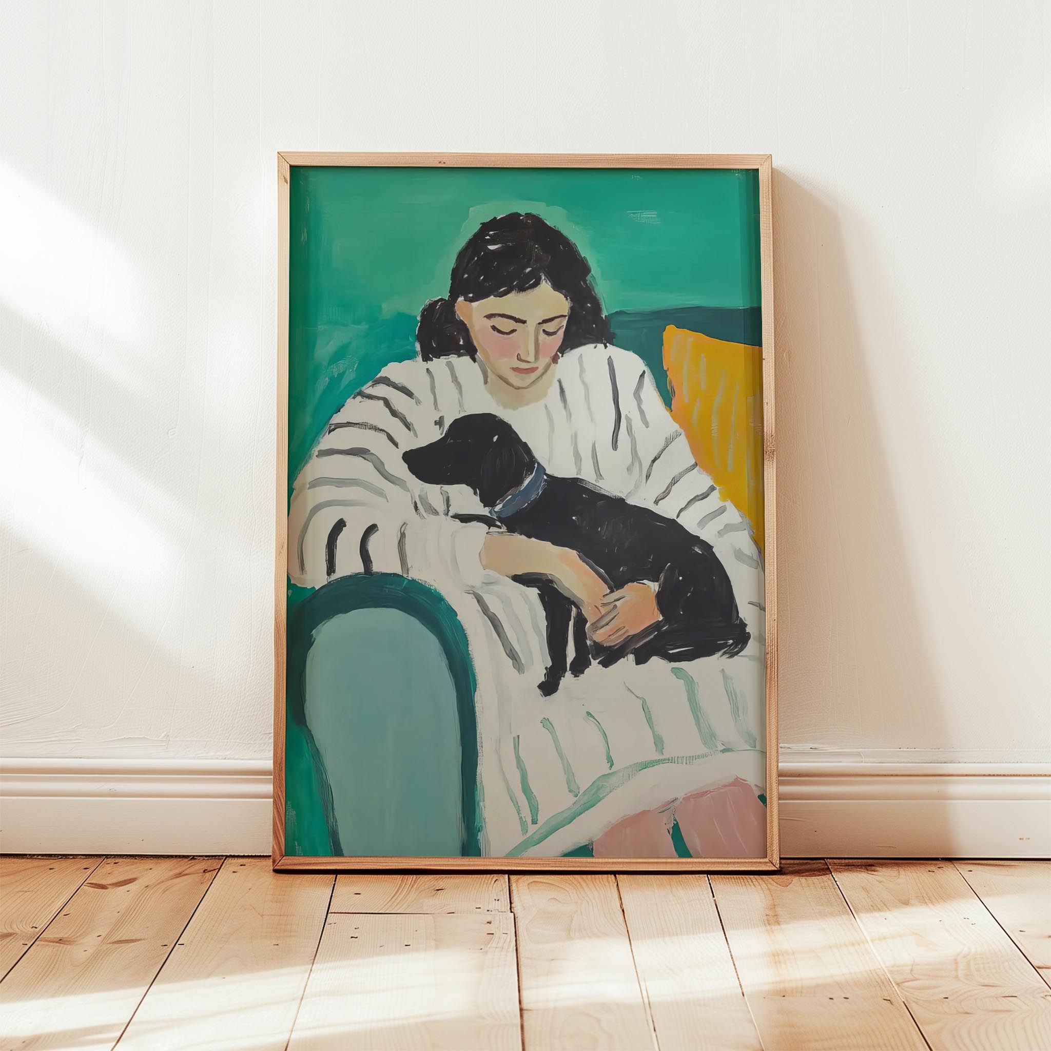 Kadın ve Köpek III - Çizgili