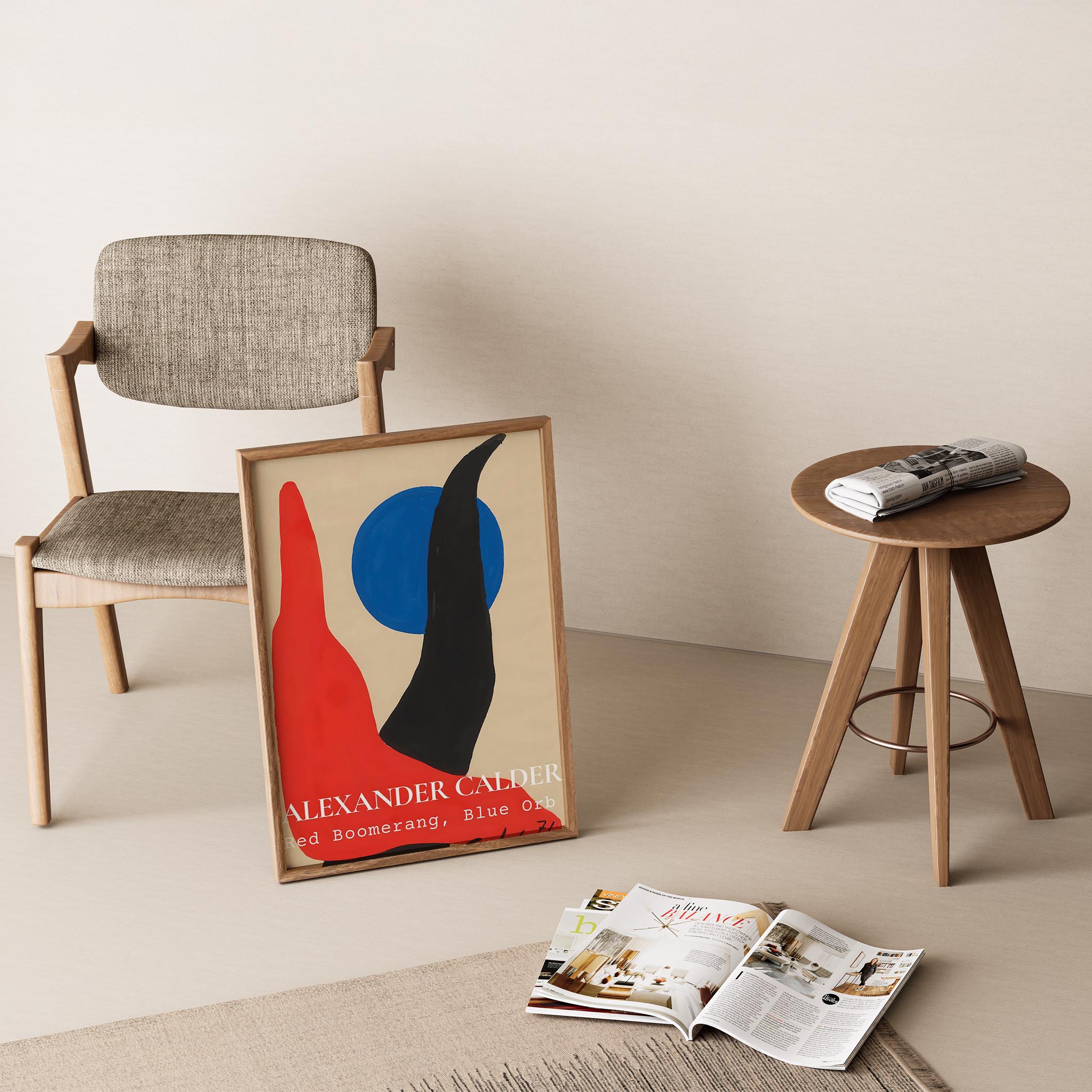 Alexander Sandy Calder XXIII Duvar Tablosu