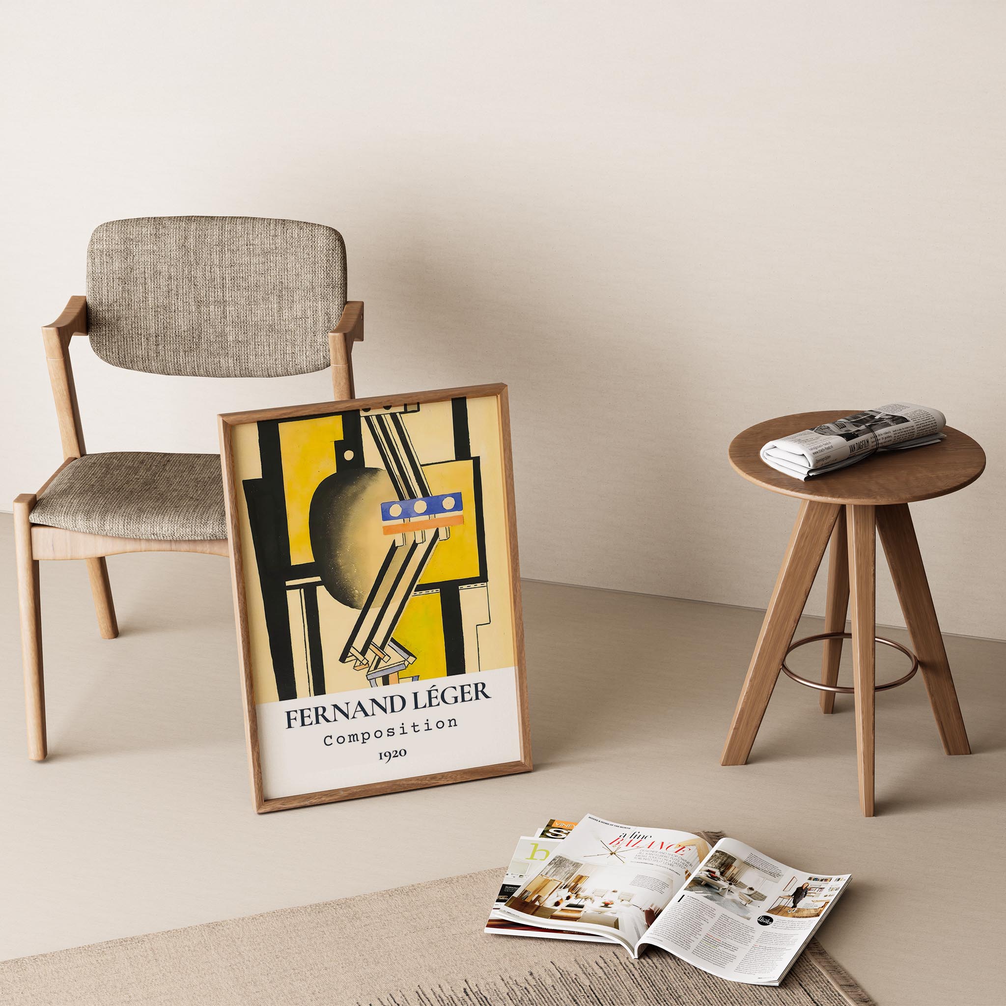 Fernand Leger XVII Duvar Tablosu