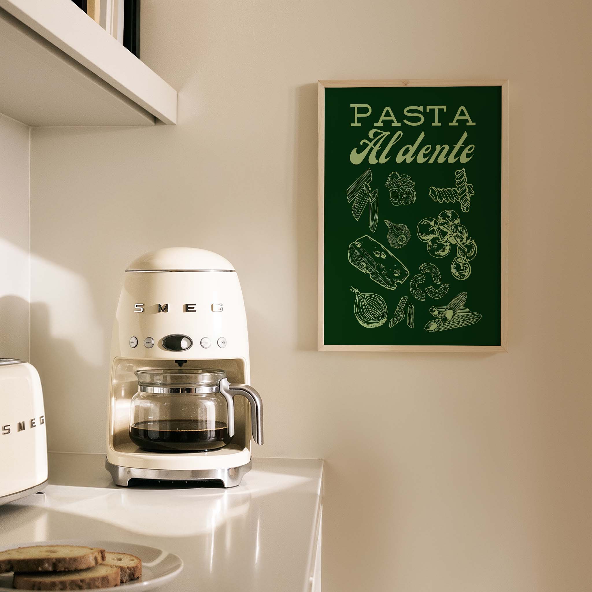 Pasta Al Dente Akdeniz İtalya Koleksiyonu Mutfak Duvar Tablosu