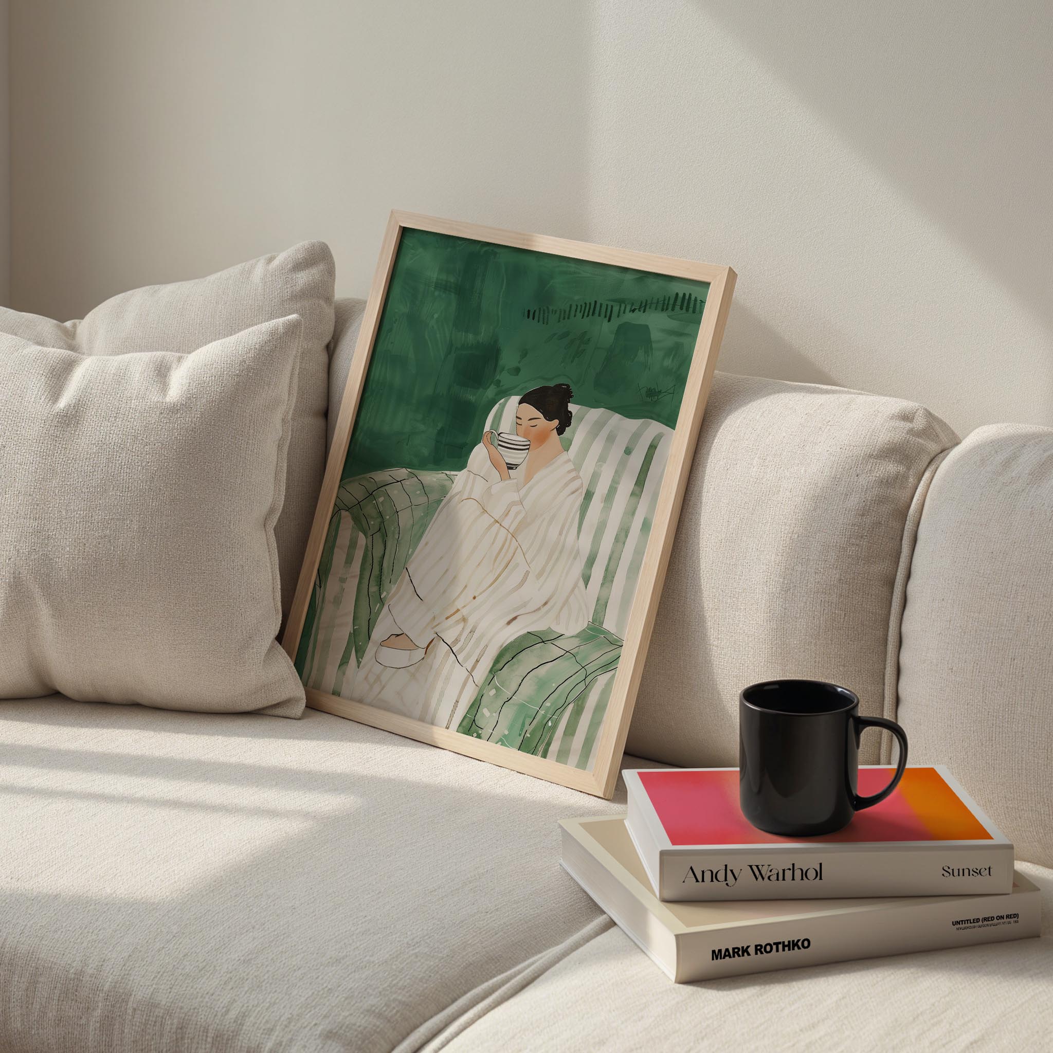 Kadın Portre XIV - Kahve Keyfi