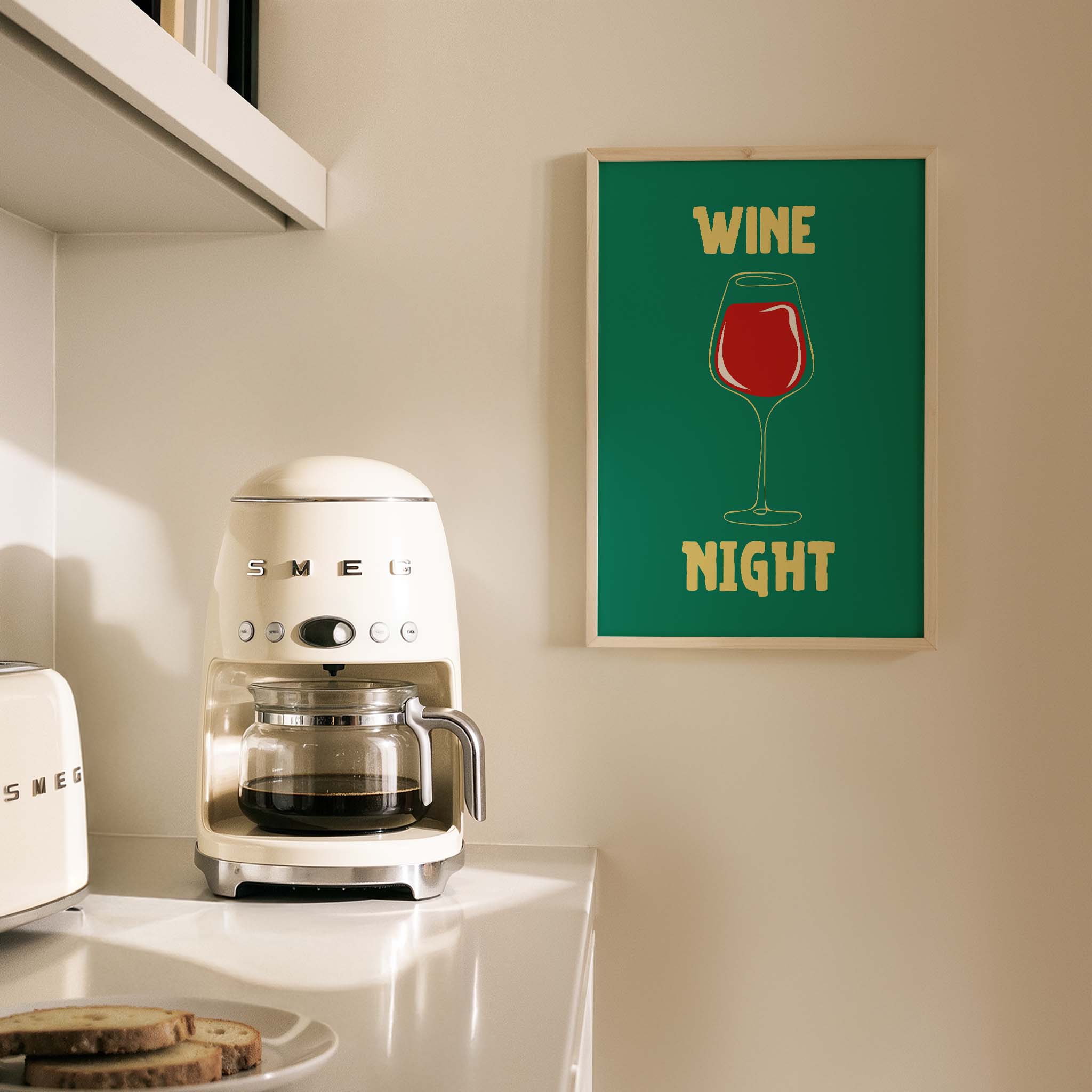 Şarap Gecesi Kokteyller Mutfak Duvar Tablosu