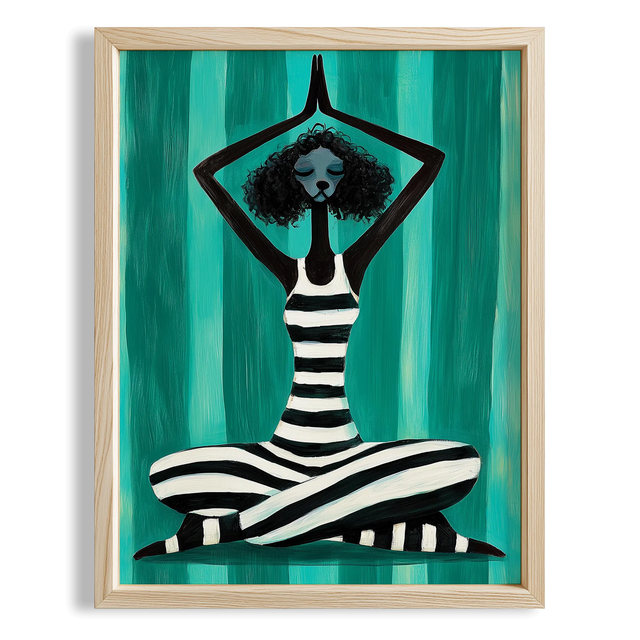 Çizgili Poddle Köpek I - Yoga