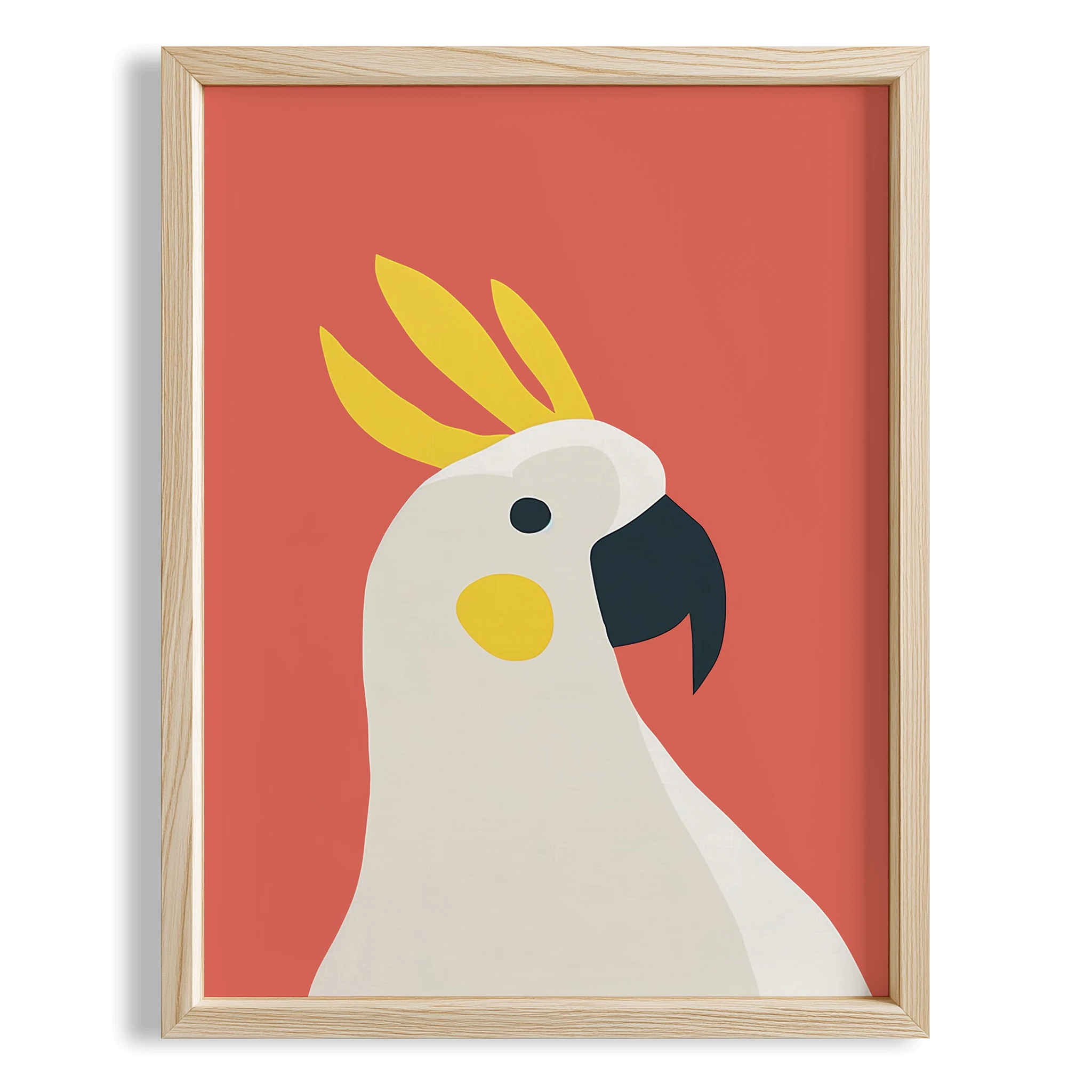 Papağan Eklektik Tarzda Çocuk Odası Dekorasyonu Ahşap Çerçeveli Duvar Tablosu