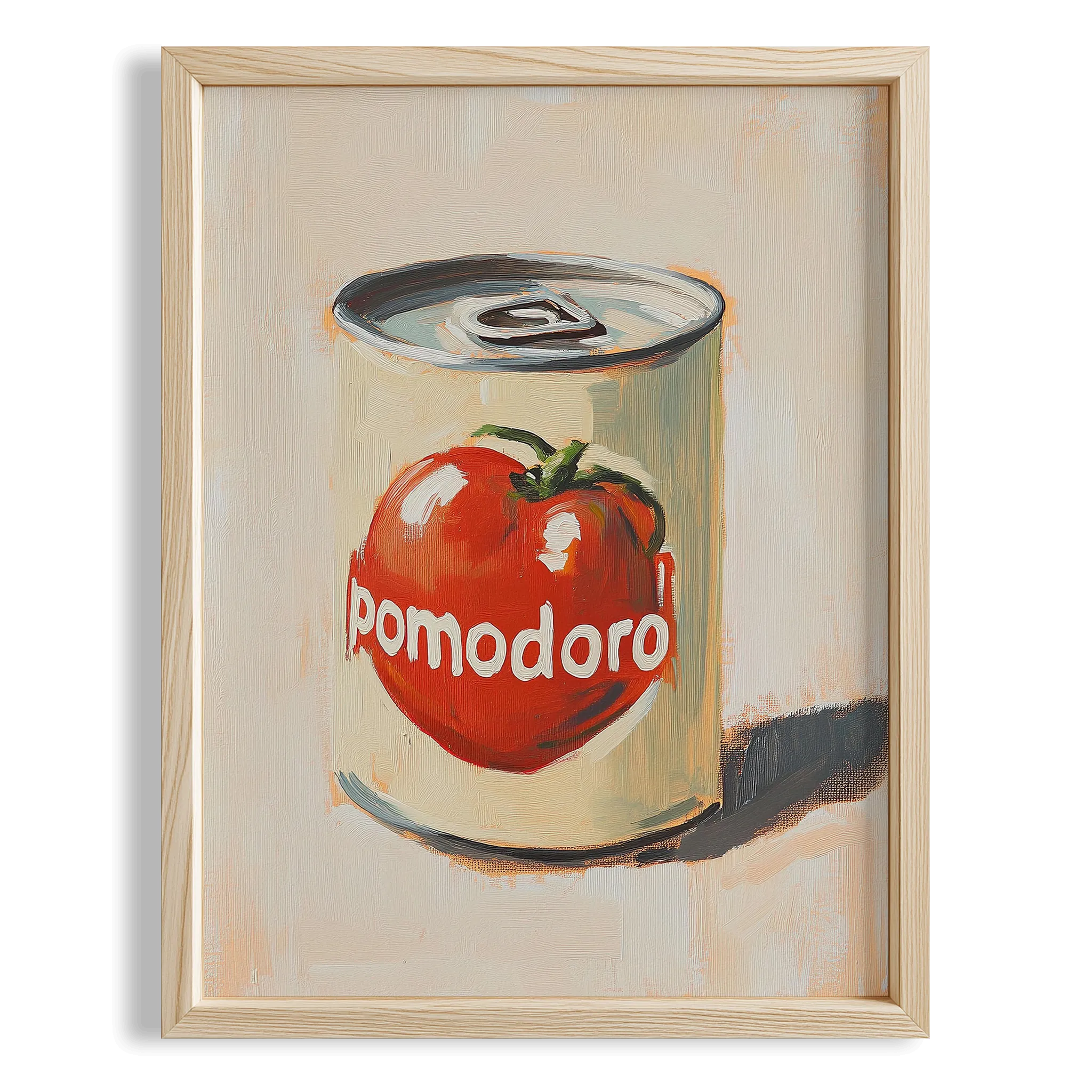 Pomodoro Salça Konservesi İtalyan Stil Mutfak Duvar Tablosu