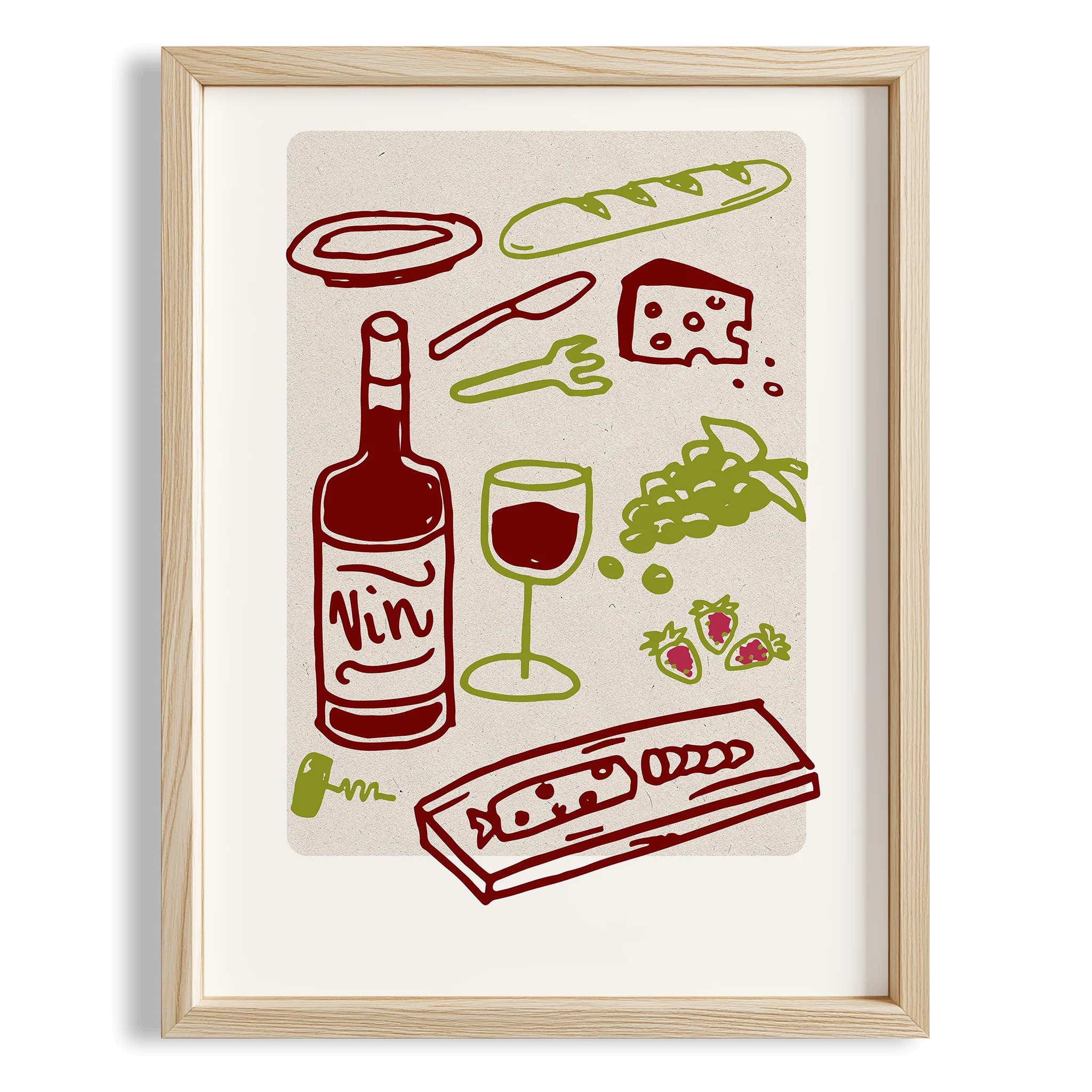 İtalyan Aperitifleri Akdeniz İtalya Koleksiyonu Mutfak Duvar Tablosu