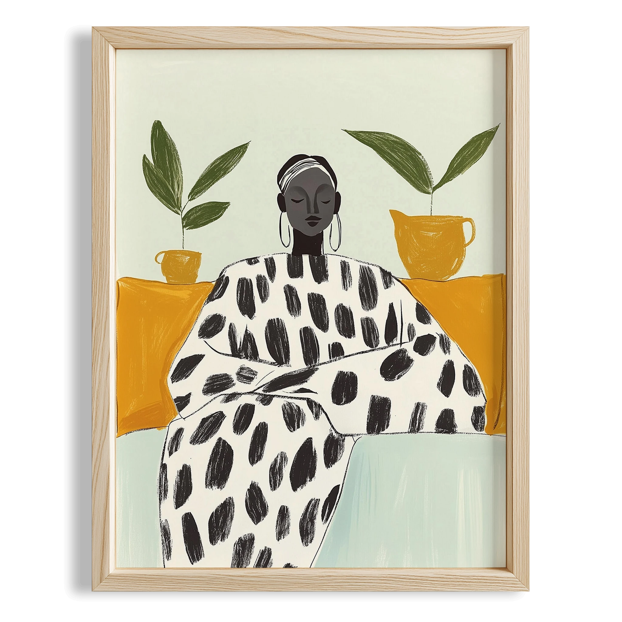 Kadın Portre III - Afro Bohem