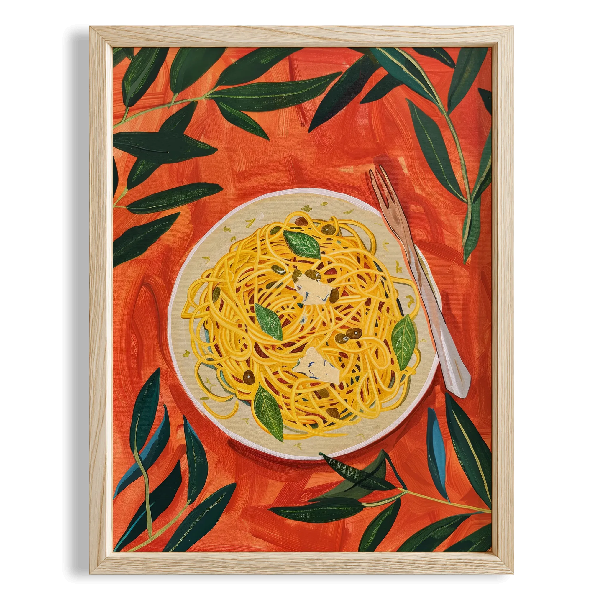 Spaghetti al Limone Akdeniz İtalya Koleksiyonu Mutfak Duvar Tablosu