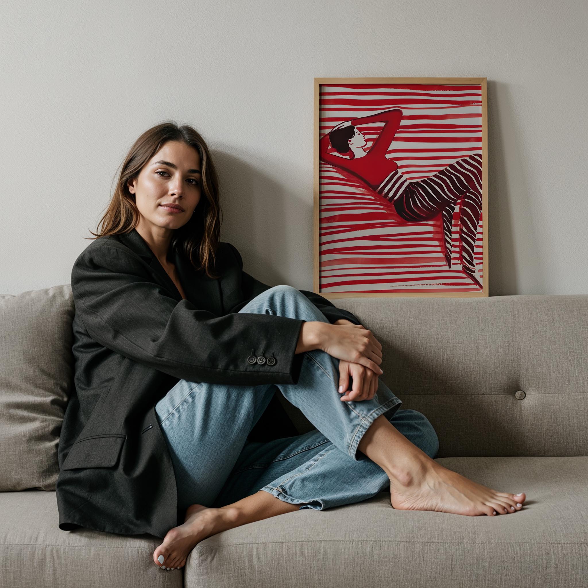 Dans Eden Figür I - Kırmızı Çizgiler