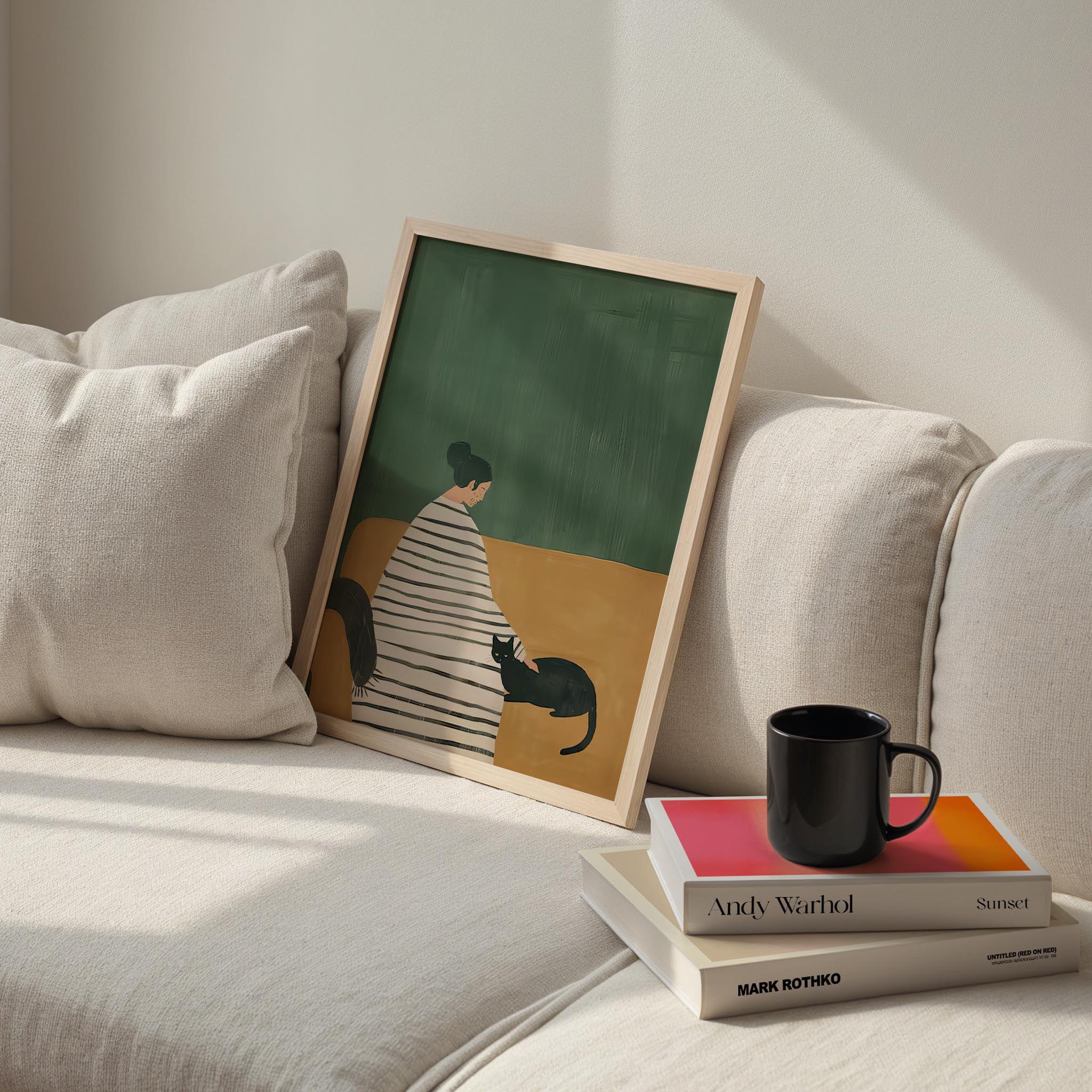 Kadın ve Kedi I - Huzur