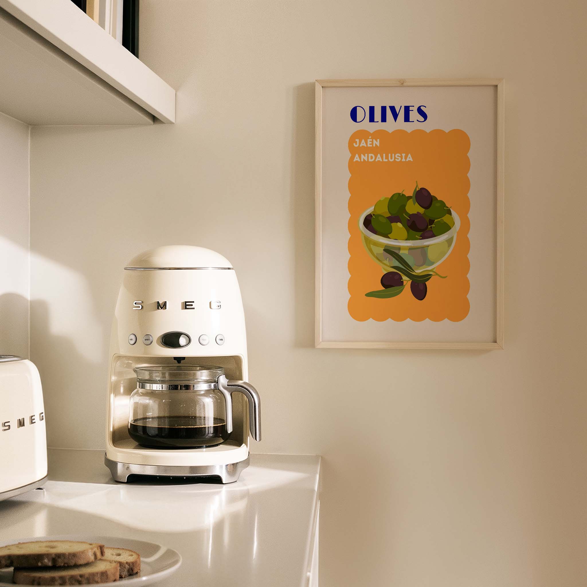 Olives Andalusia Akdeniz İspanya Koleksiyonu Mutfak Duvar Tablosu