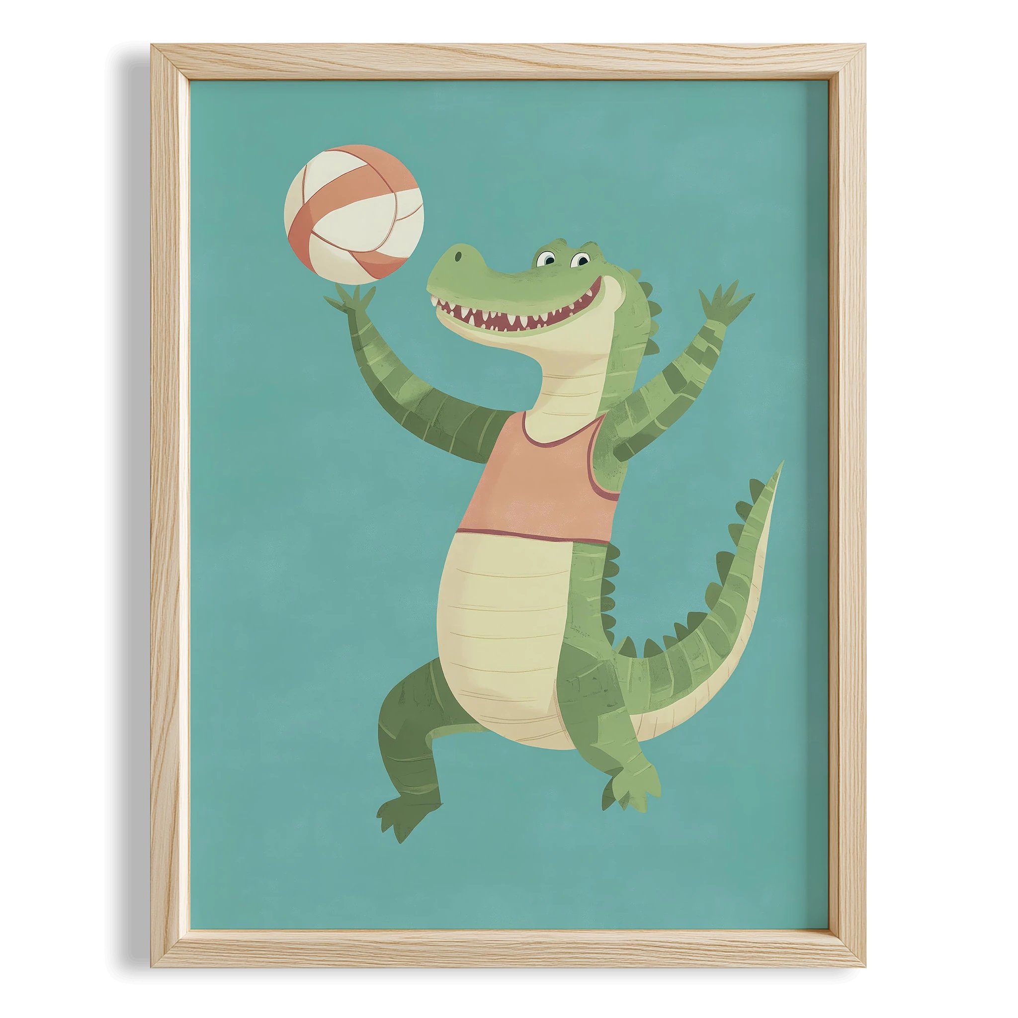 Voleybolcu Timsah - Mavi Fon