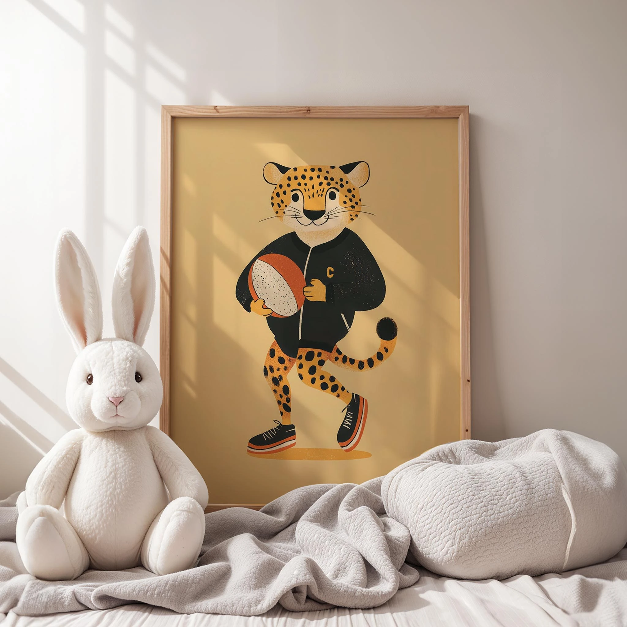 Sporcu Leopar - Krem Fon