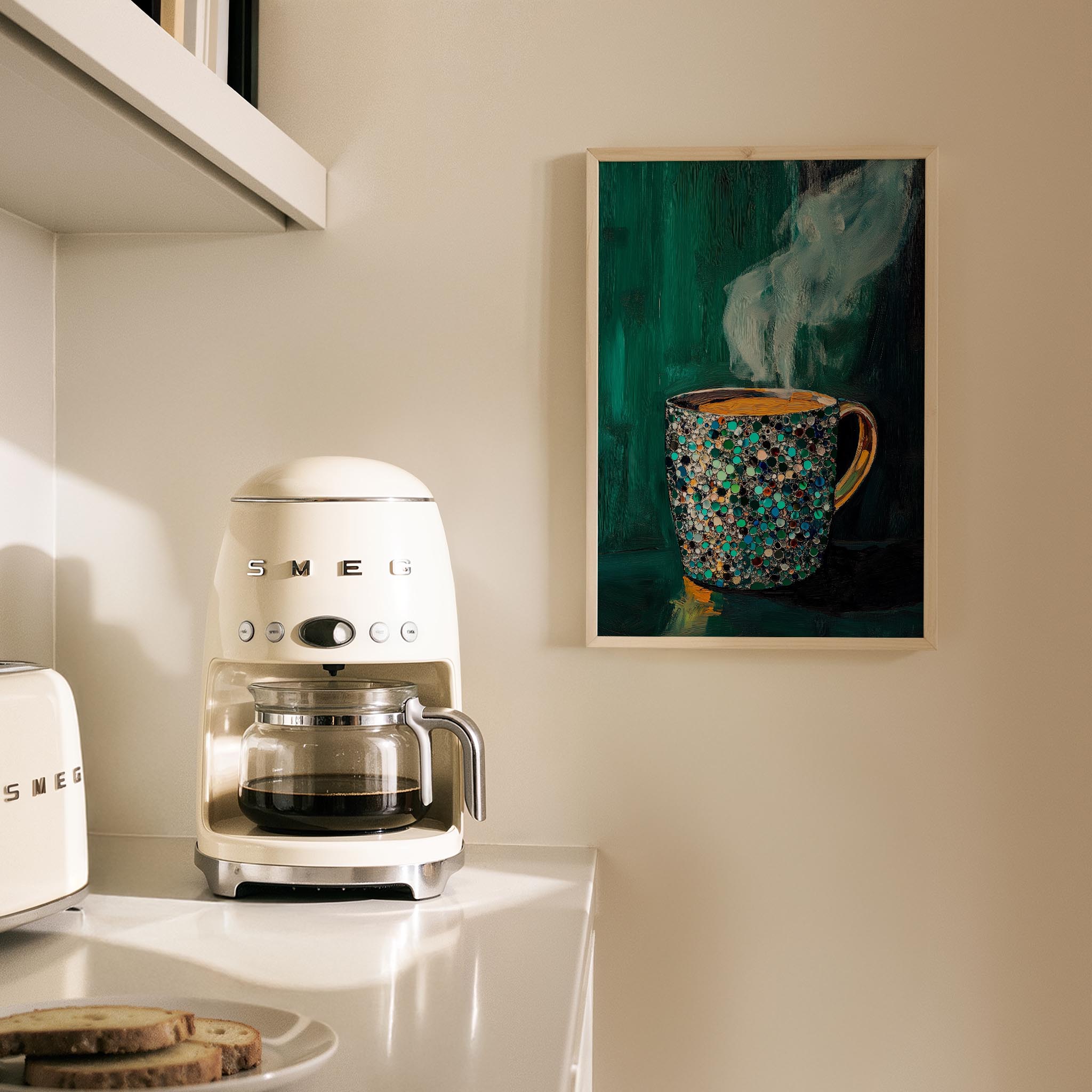 Kahve Fincanı IV - Mozaik Zümrüt