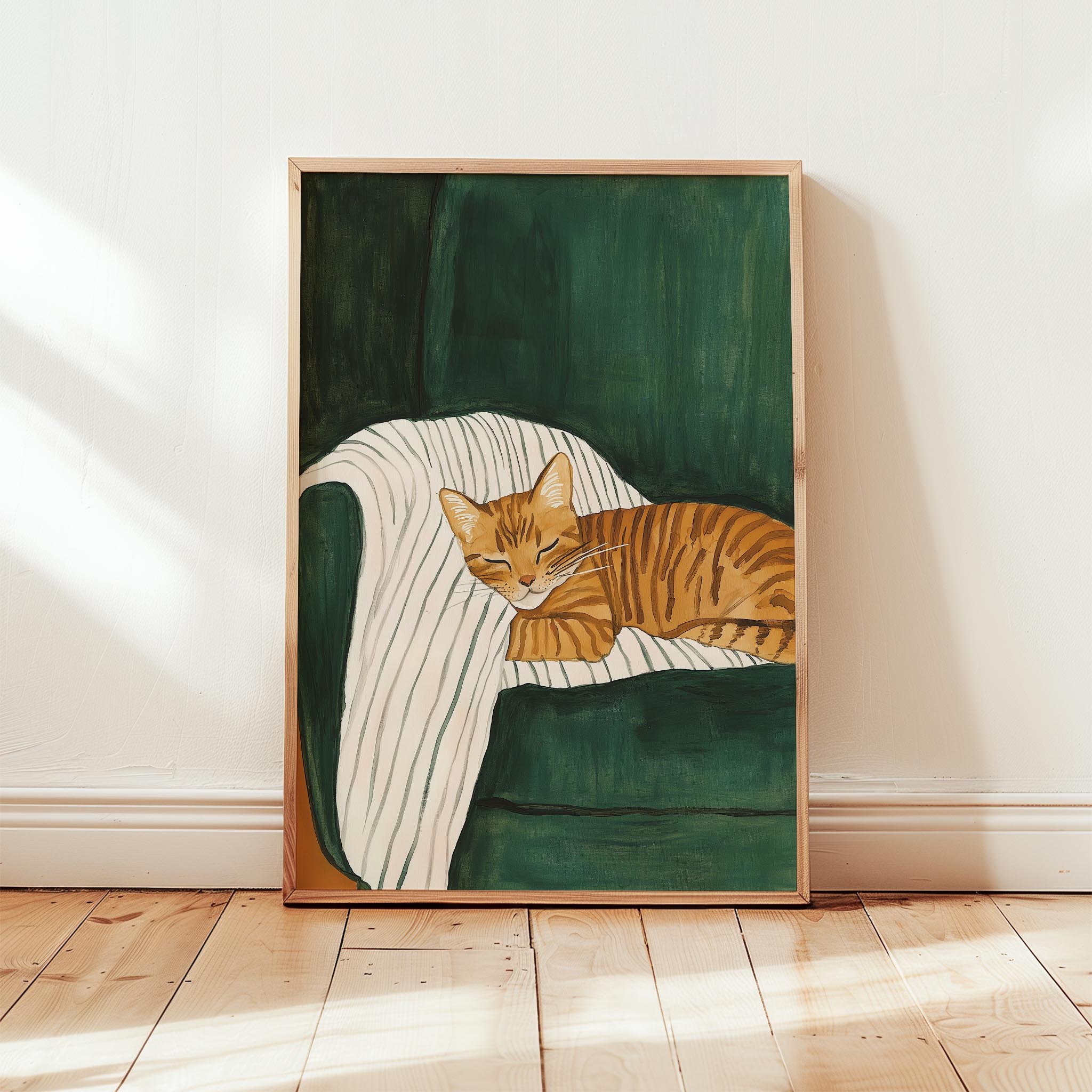 Kedi Portre VII - Sarman Çizgili