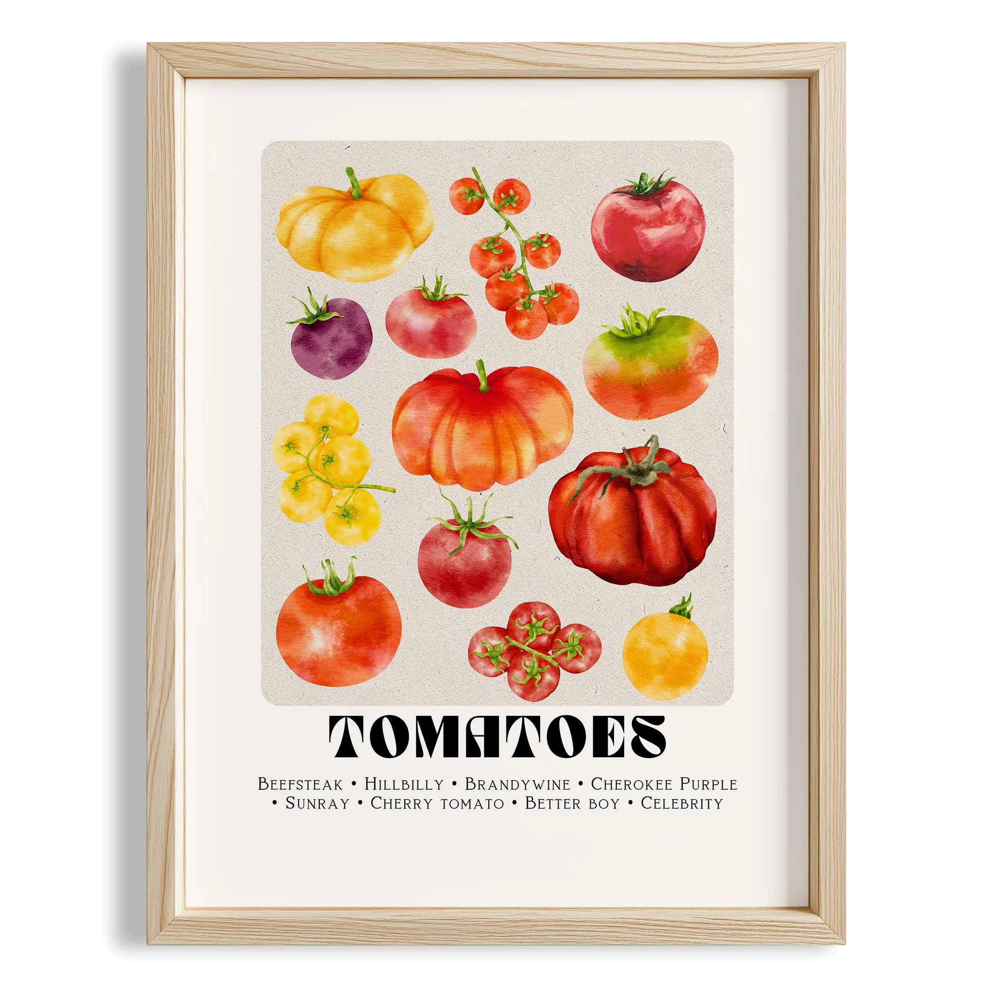 Domates Market Meyveler Mutfak Duvar Tablosu