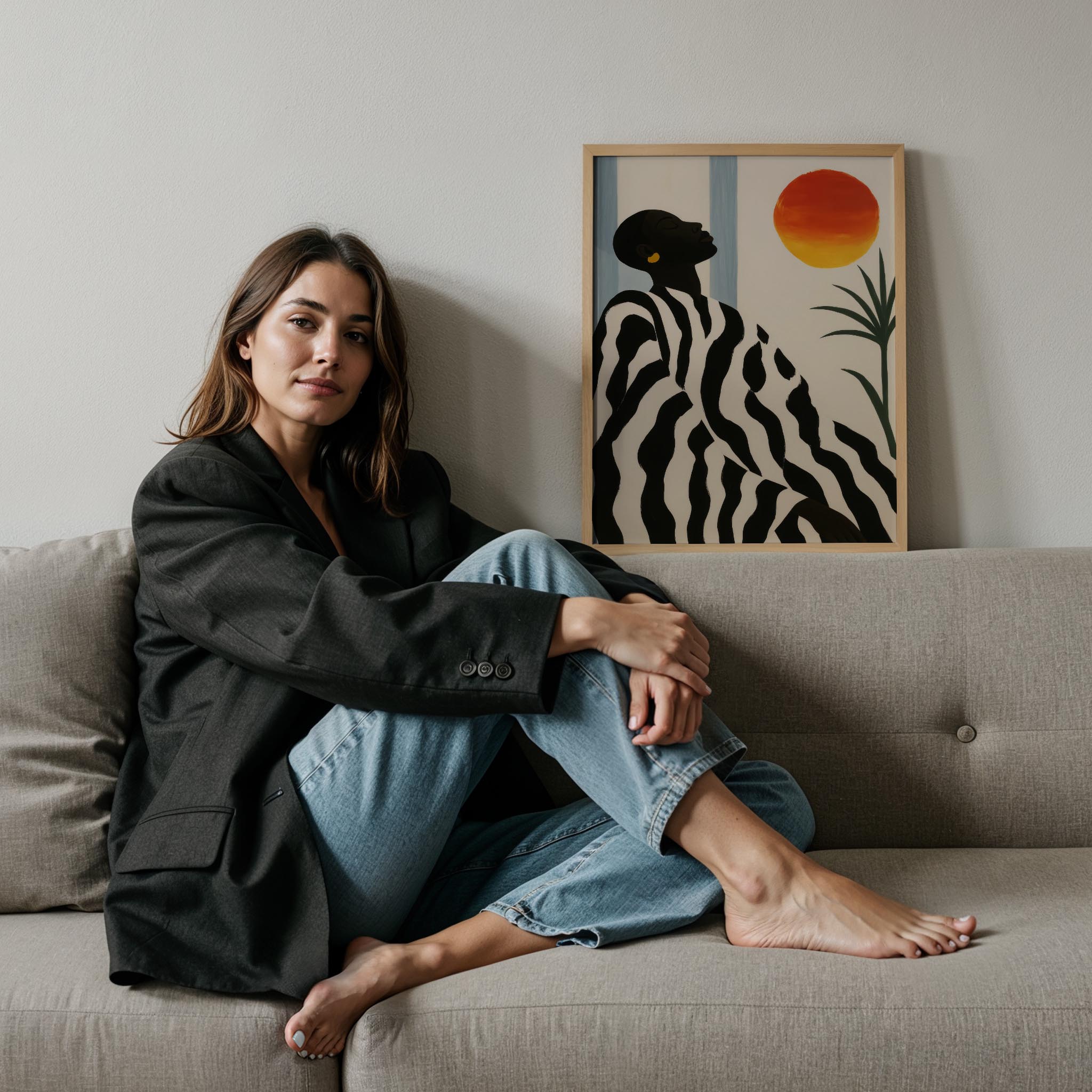 İnsan Portresi III - Çizgili Bohem