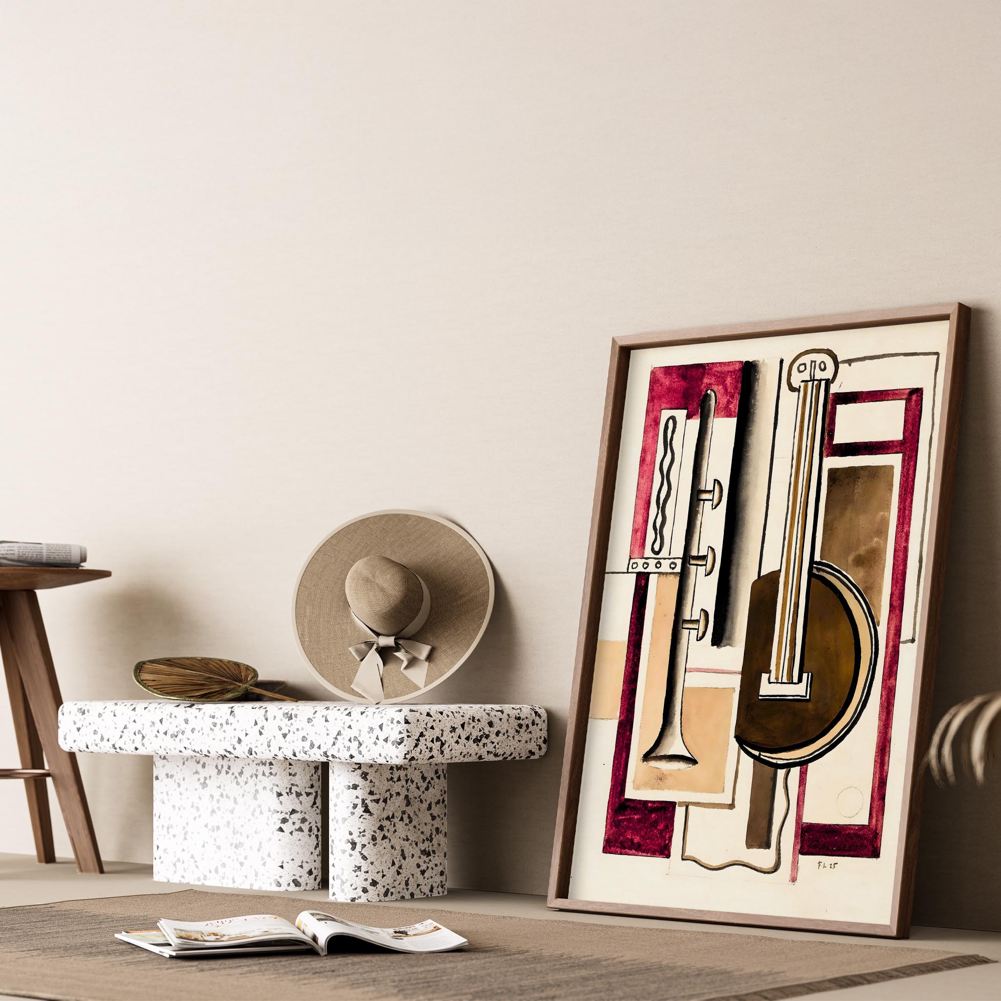 Fernand Leger 32 Duvar Tablosu