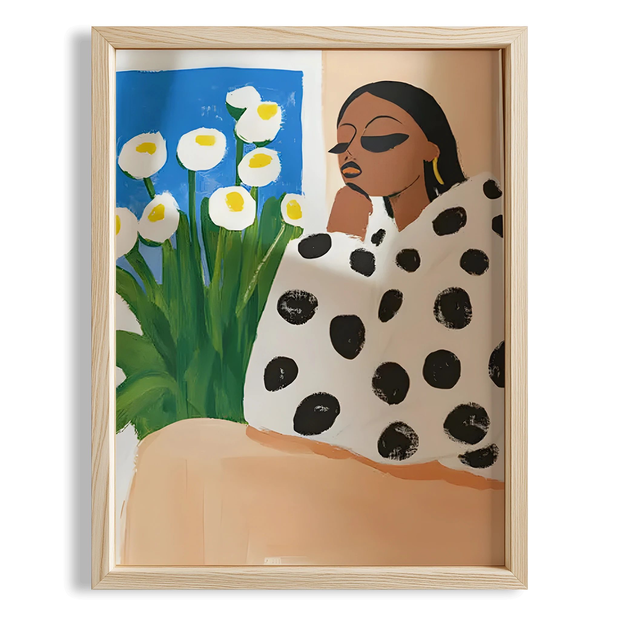 Puantiyeli Portre II - Lale Penceresi