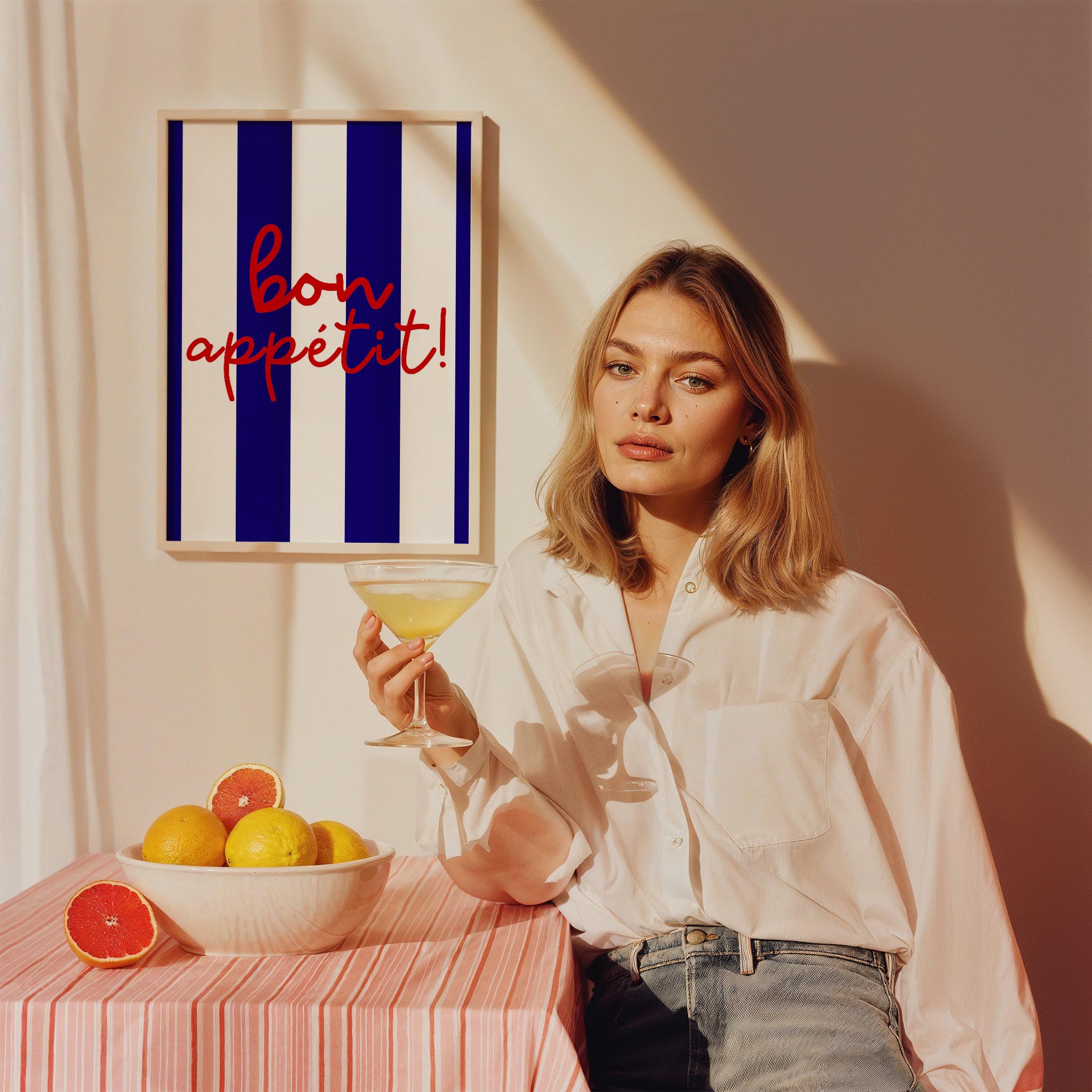 Bon Appetit Tipografi Mutfak Duvar Tablosu