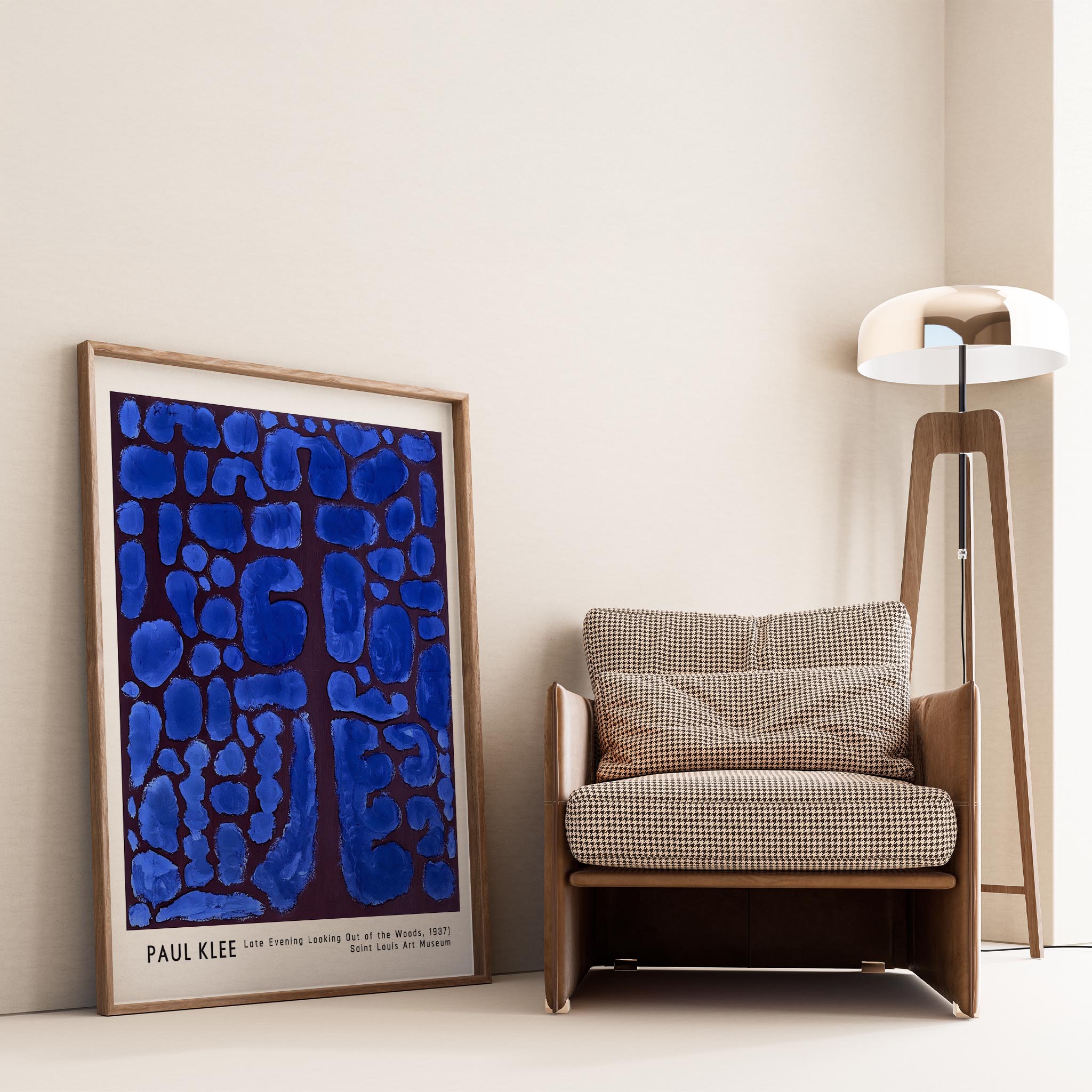 Paul Klee Ormandan Geç Akşam Bakışı 1937 Suluboya I Duvar Tablosu