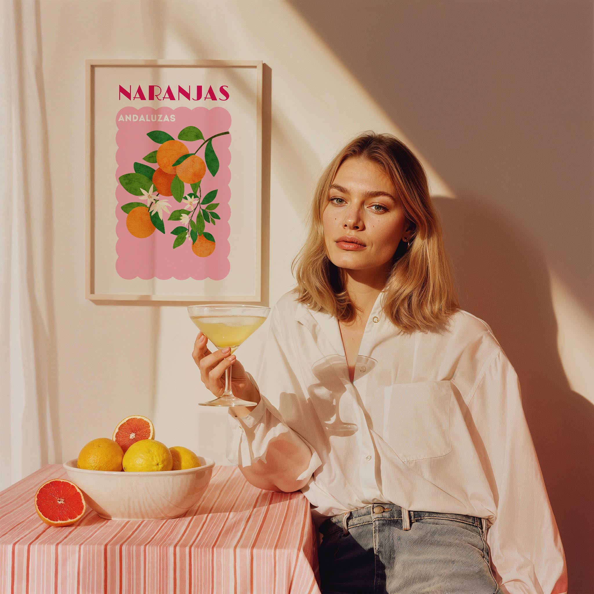 Naranjas Andalusia Akdeniz İspanya Koleksiyonu Mutfak Duvar Tablosu