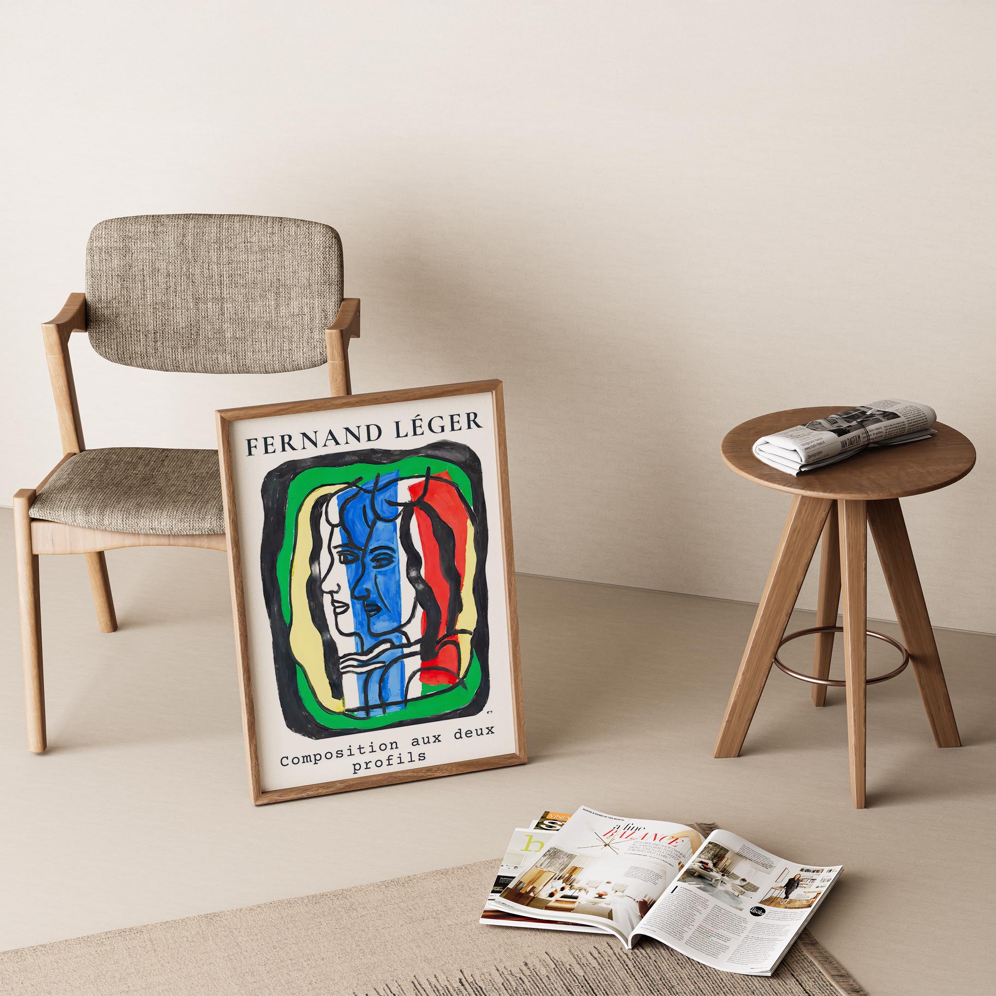 Fernand Leger XXII Duvar Tablosu